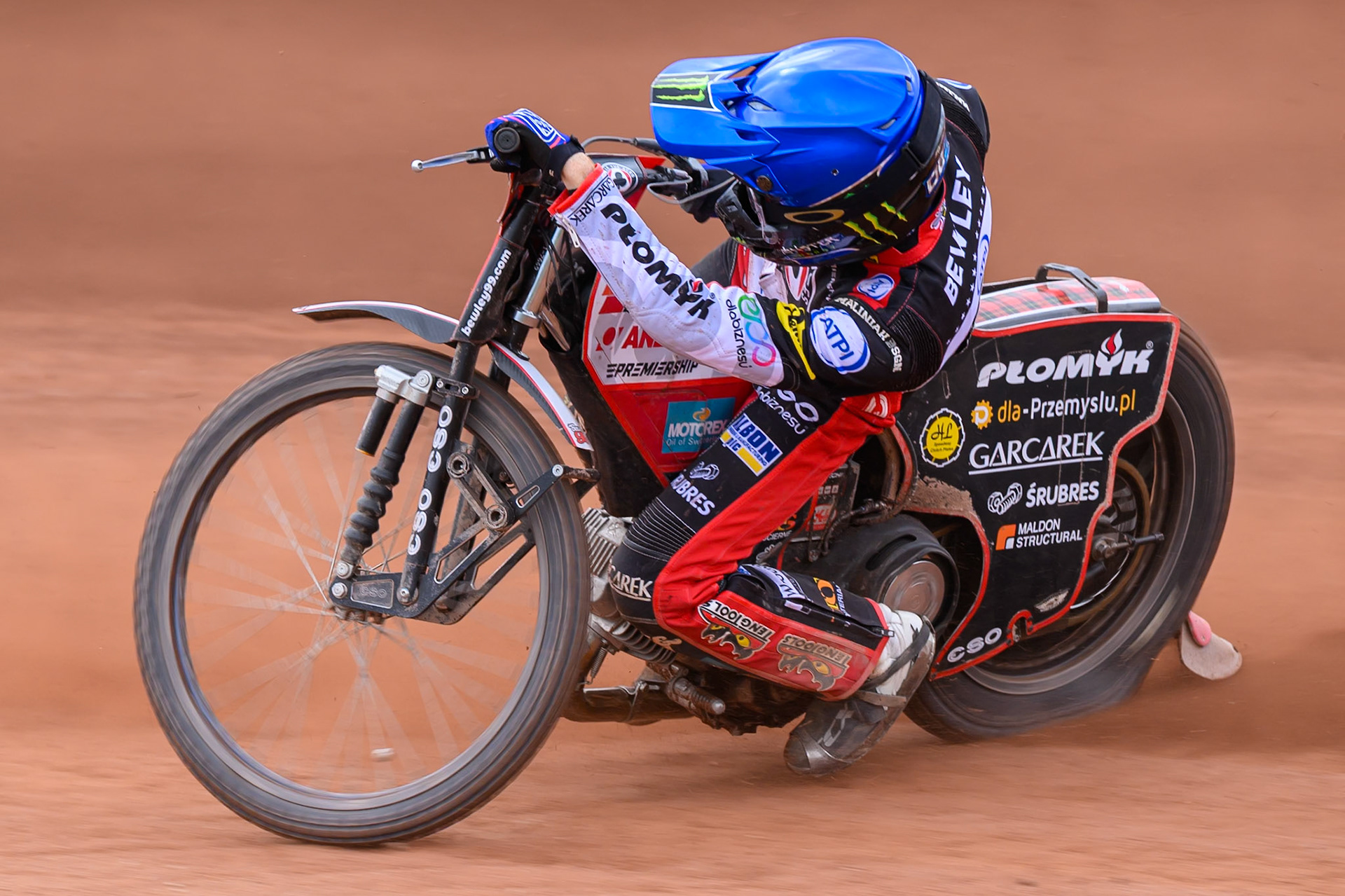 Dan Bewley of Belle Vue Aces in action during the Rowe Motor Oil Premiership match between Belle Vue Aces and Northampton Foxes at the National Speedway Stadium, Manchester on Monday 4th May 2026. (Photo: Ian Charles | MI News)