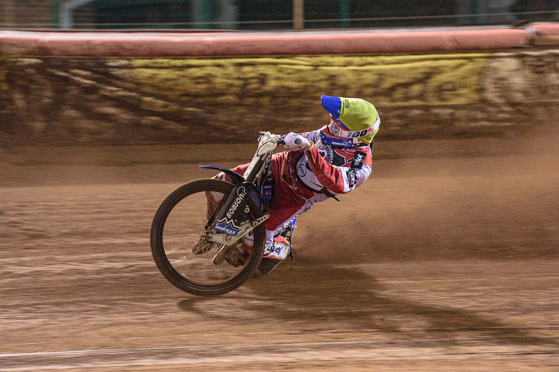 MANCHESTER, UK. MAR 21ST. Tobiasz Musielak in action  during the ATPI Peter Craven Memorial Trophy at the National Speedway Stadium, Manchester on Monday 21st March 2022. (Credit: Ian Charles | MI News)