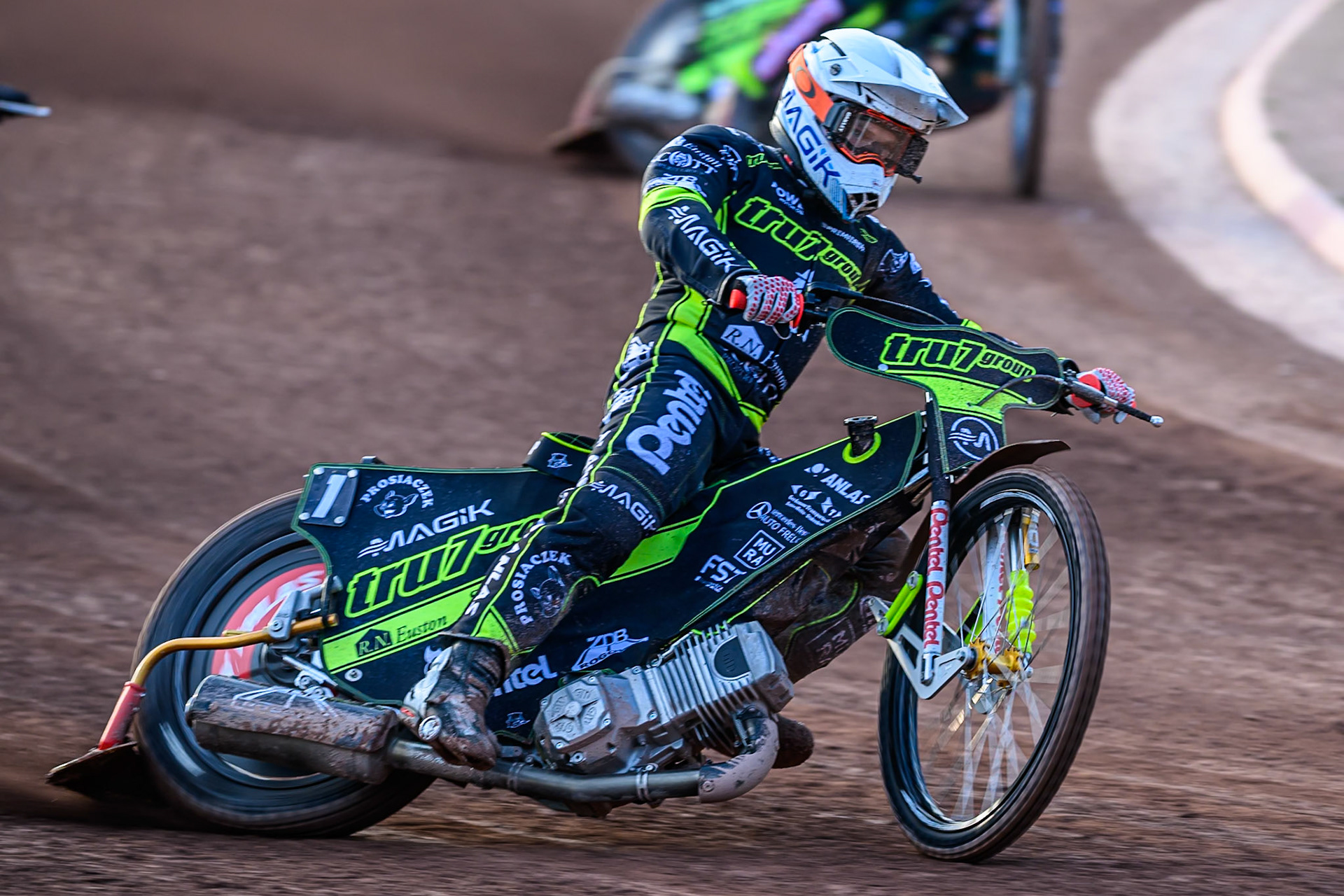 Ipswich Witches' Emil Saifutdinov  in action during the Rowe Motor Oil Premiership match between Belle Vue Aces and Ipswich Witches at the National Speedway Stadium, Manchester on Monday 30th June 2025. (Photo: Ian Charles | MI News)