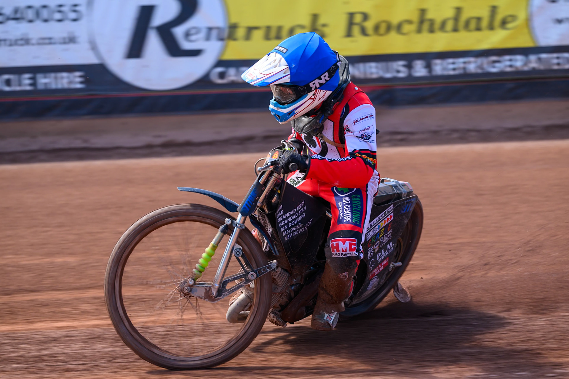 COLTS ACADEMY INDIVIDUAL EVENT Billy Budd locks up during the JR Ashworth &amp; Sons Colts Academy Event at the National Speedway Stadium, Manchester on Sunday 19th July 2026. (Photo: Ian Charles | MI News)