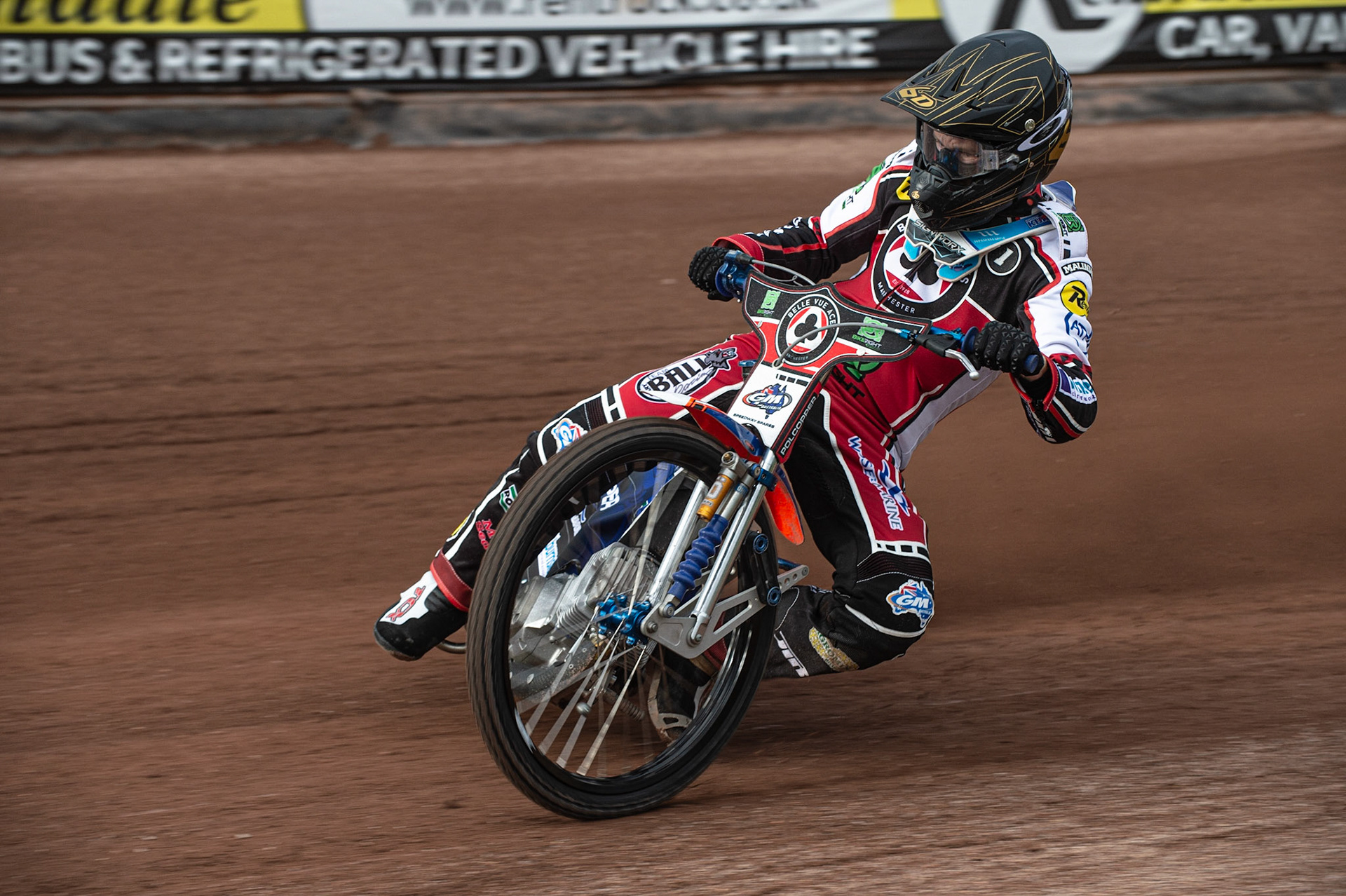 MANCHESTER, ENGLAND  - March 12  Brady Kurtz of Belle Vue Aces in action   during The Belle Vue Speedway Media Day, at The National Speedway Stadium, Manchester, on Thursday 12 March 2020. (Credit: Ian Charles | MI News)