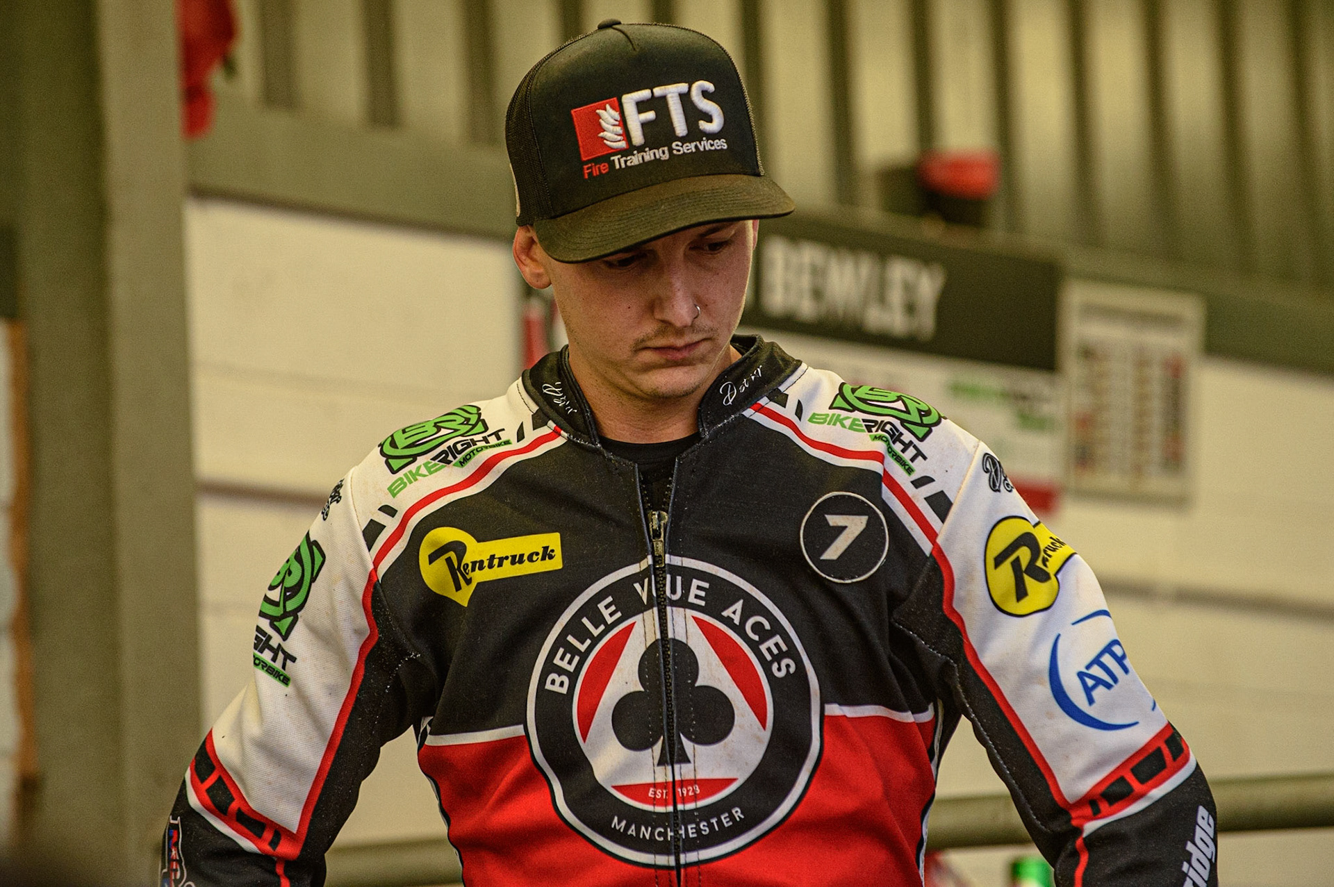MANCHESTER, UK. AUGUST 23RD    Jye Etheridge - Belle Vue BikeRight Aces  during the SGB Premiership match between Belle Vue Aces and King's Lynn Stars at the National Speedway Stadium, Manchester on Monday 23rd August 2021. (Credit: Ian Charles | MI News)