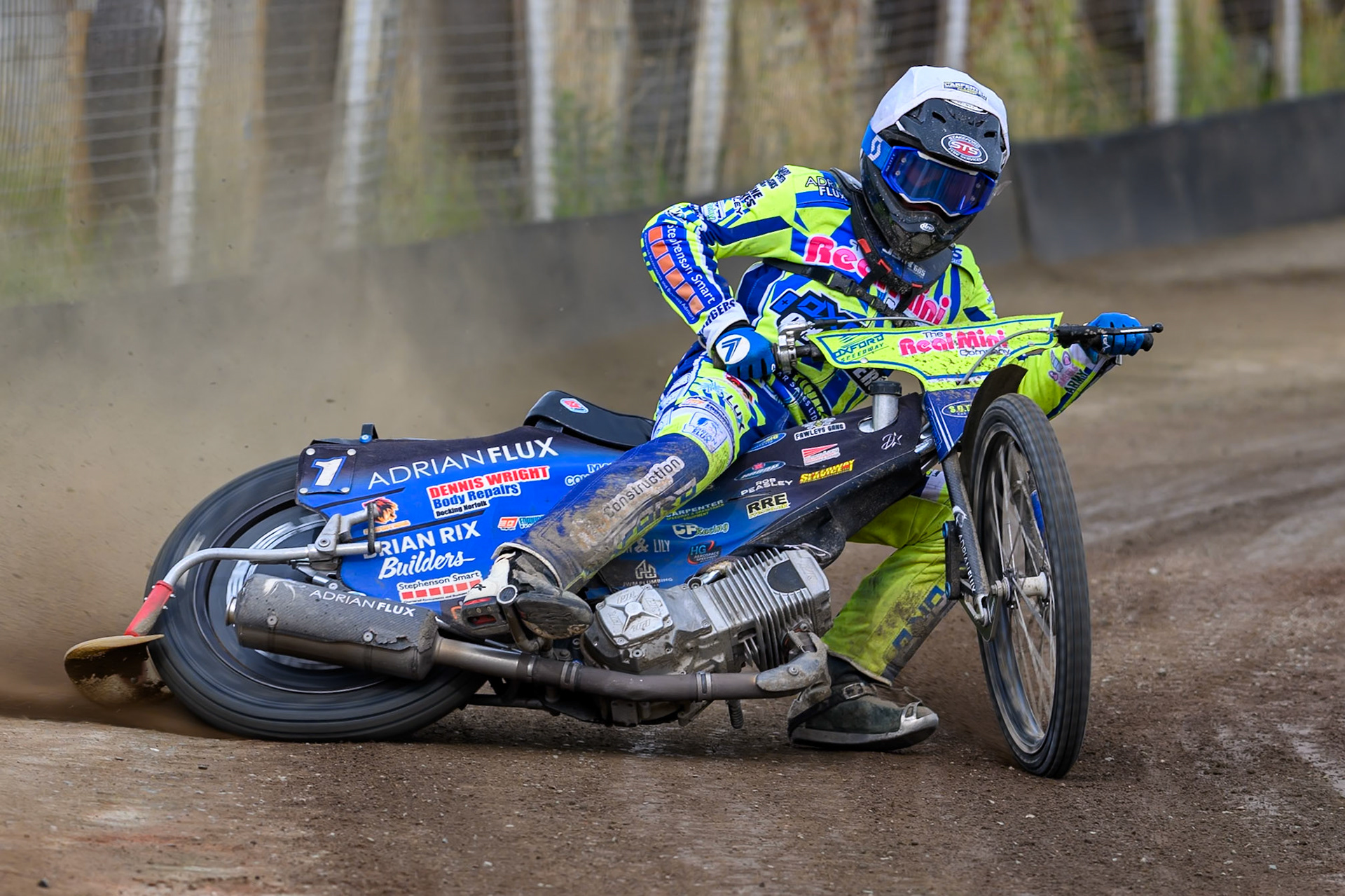 Jody Scott of Oxford Chargers in action during the WSRA National Development League match between Buxton Bulls and Oxford Chargers at Hi-Edge Speedway, Buxton on Sunday 2nd August 2026. (Photo: Ian Charles | MI News)