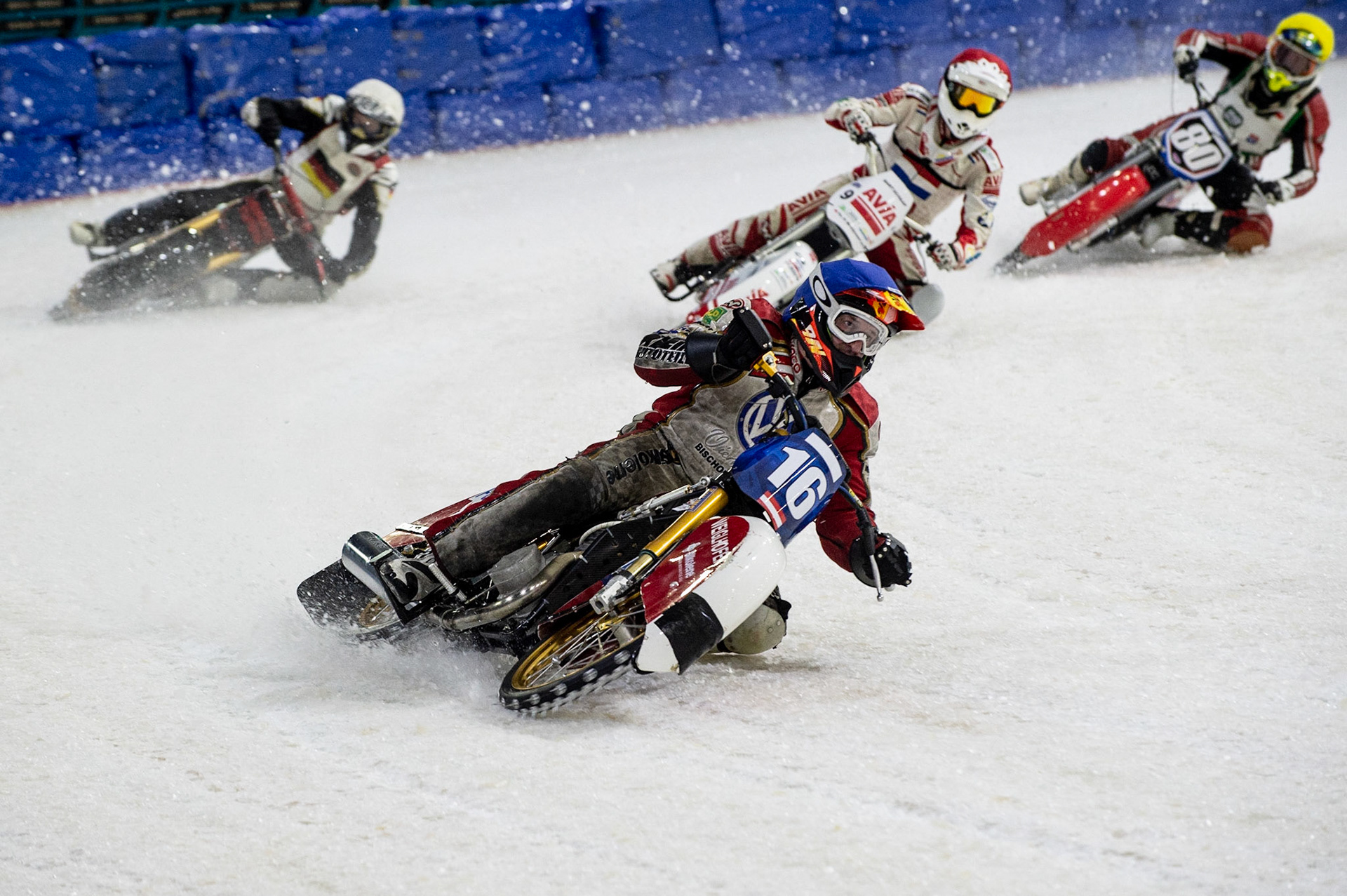Photo: Ian Charles

Josef Kreuzberger  (Blue) leads Bart Schaap (Red) Franz Mayerbüchler (White) and Jiří Wildt (Yellow)

Roelof Thijs Bokaal, Ice Rink Thialf, Heerenveen, Netherlands Friday  29  March  2019