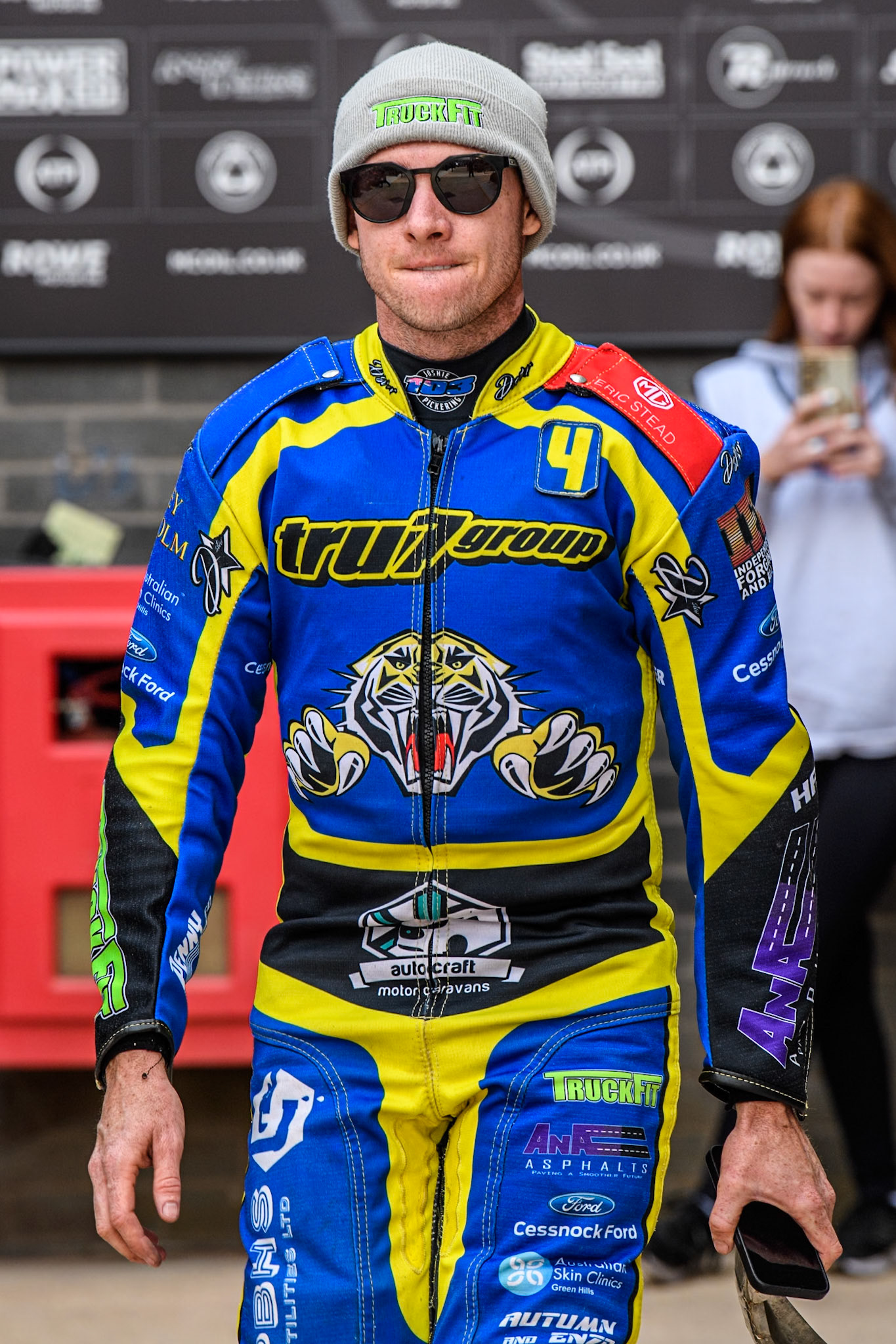 Sheffield Tigers' Josh Pickering during the Rowe Motor Oil Premiership match between Belle Vue Aces and Sheffield Tigers at the National Speedway Stadium, Manchester on Monday 26th August 2024. (Photo: Ian Charles | MI News)