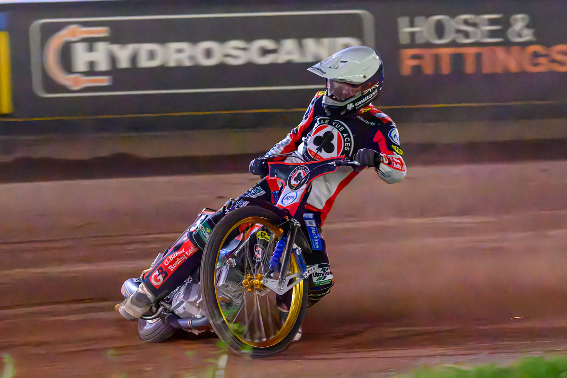 Jason Doyle of Belle Vue Aces  in action during the Rowe Motor Oil Premiership match between Leicester Lions and Belle Vue Aces at the Hydroscan Arena, Leicester on Monday 7th September 2026. (Photo: Ian Charles | MI News)