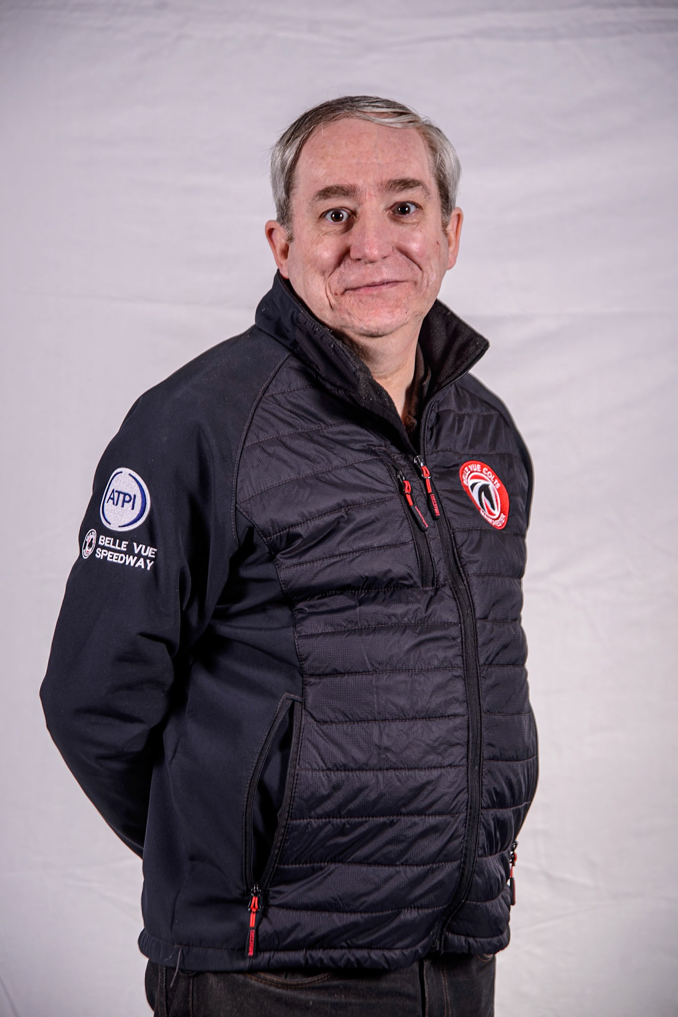 Graham Goodwin, Belle Vue Colts Joint Team Manager during the Belle Vue Aces Media Day at the National Speedway Stadium, Manchester on Wednesday 12th March 2025. (Photo: Ian Charles | MI News)