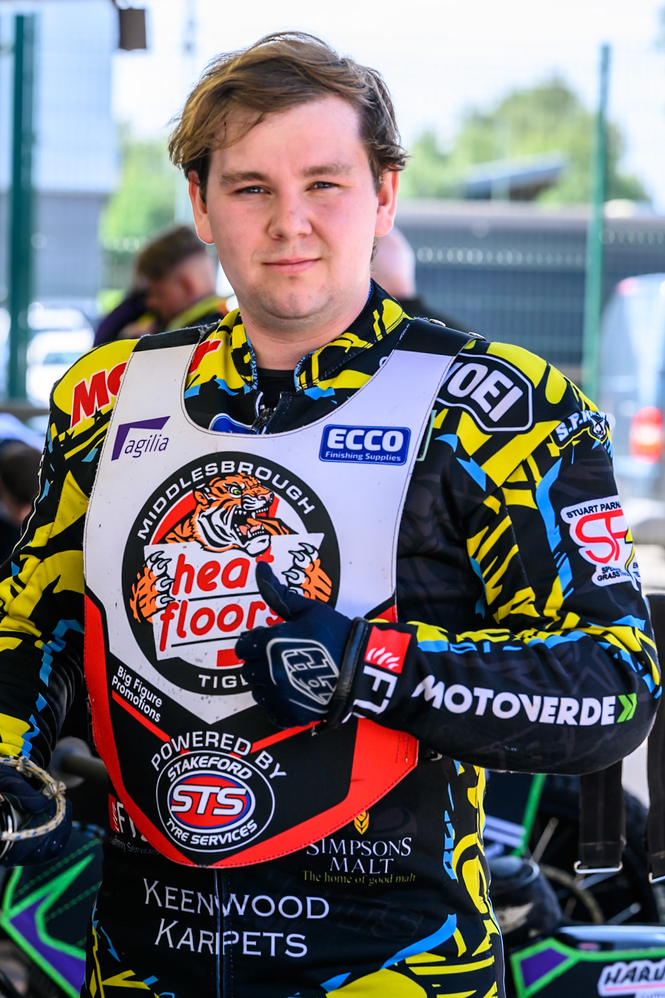 Jamie Halder of Middlesborough Tigers during the WSRA National Development League match between Belle Vue Colts and Middlesbrough Tigers at the National Speedway Stadium, Manchester on Sunday 10th August 2025. (Photo: Mark Fletcher | MI News)
