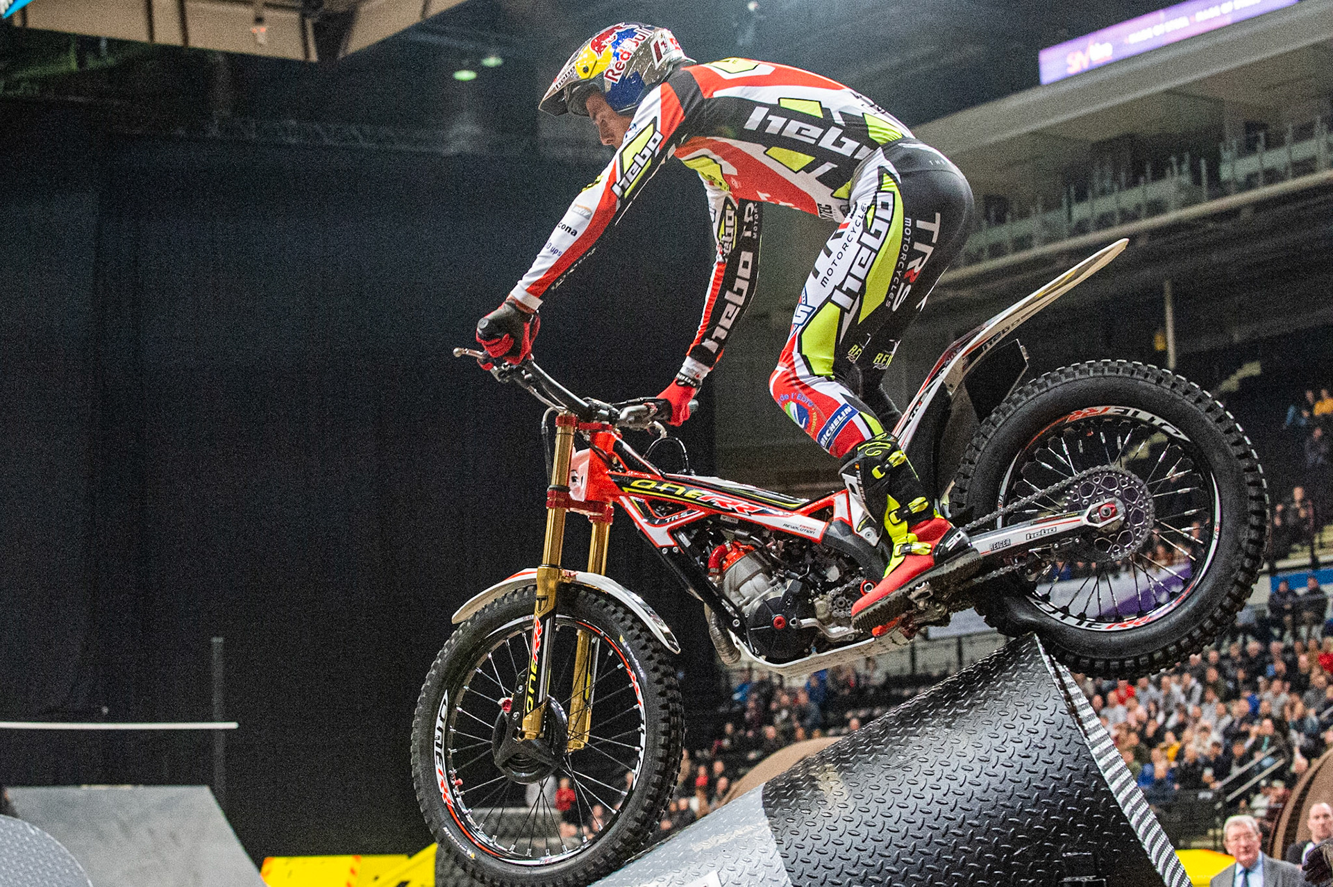 SHEFFIELD, ENGLAND  - DECEMBER 28TH  Adam Raga, Spain (TRRS) on Section 3 in the Final  during the 25th Anniversary Sheffield Indoor Trial at the FlyDSA Arena, Sheffield on Saturday 28th December 2019. (Credit: Ian Charles | MI News)
