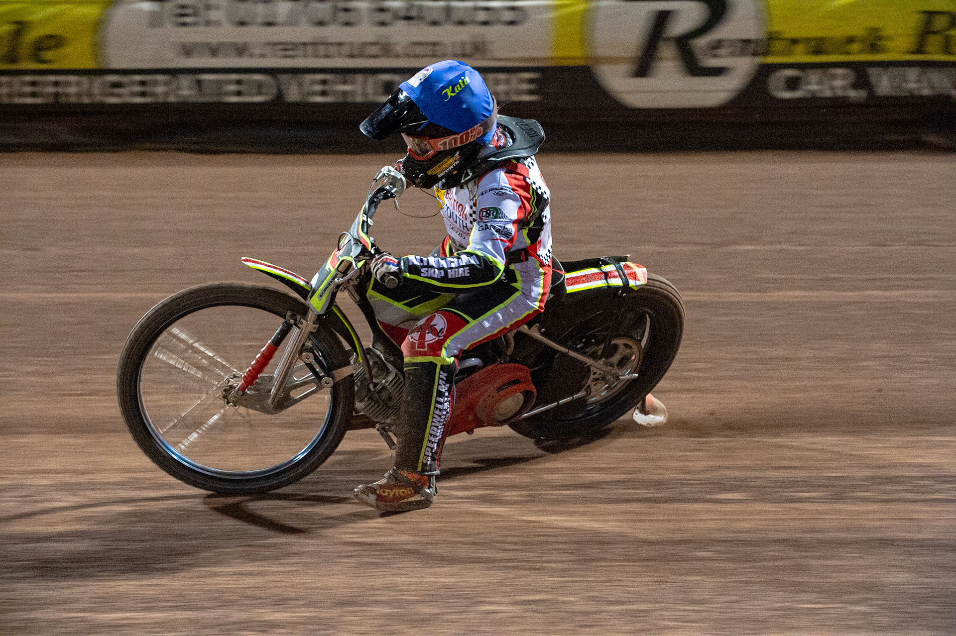 Photo: Ian CharlesKatie Gordon in action in the 500cc B Class Final British Youth Speedway Championship (Round 5), National Speedway Stadium, Manchester Saturday  10  October  2020