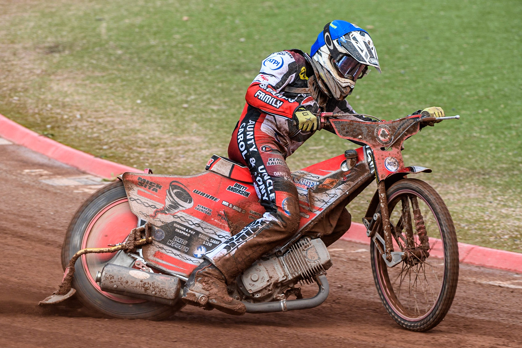 Connor Bailey in action for Belle Vue ATPI Aces during the Sports Insure Premiership match between Belle Vue Aces and Leicester Lions at the National Speedway Stadium, Manchester on Monday 28th August 2023. (Photo: Ian Charles | MI News)