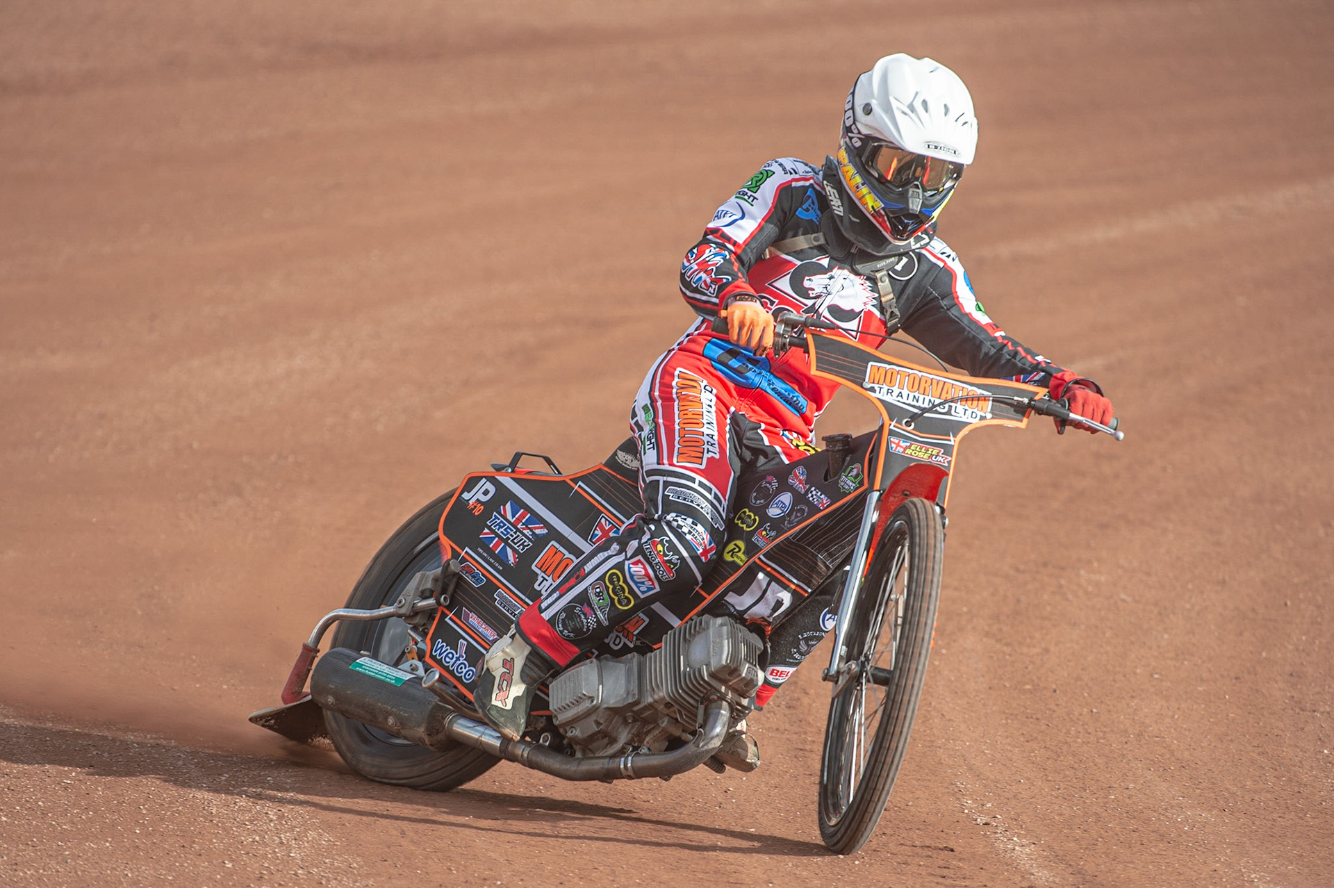 MANCHESTER, ENGLAND  - March 12 Jordan Palin of Belle Vue Colts in action    during The Belle Vue Speedway Media Day, at The National Speedway Stadium, Manchester, on Thursday 12 March 2020. (Credit: Ian Charles | MI News)