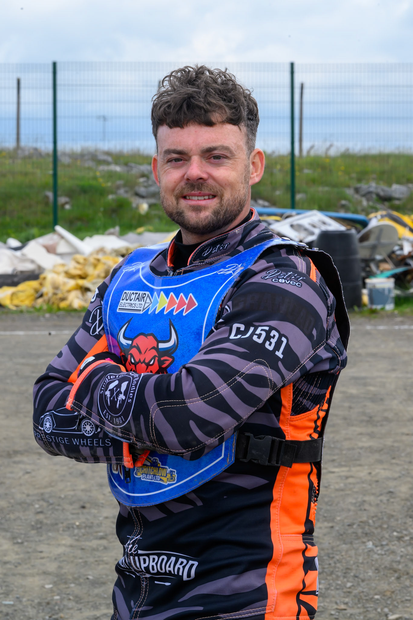 Jack Roberts of Buxton Bulls during the WSRA National Development League match between Buxton Bulls and Edinburgh Monarchs Academy at Hi-Edge Speedway, Buxton on Sunday 14th June 2026. (Photo: Ian Charles | MI News)