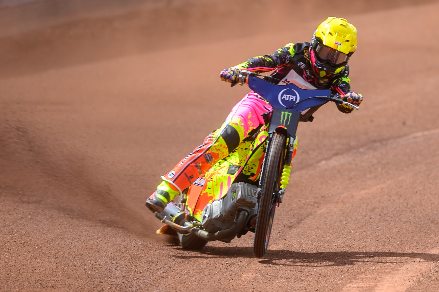 Michael Jepsen Jensen (52) of Denmark during practice for the ATPI  FIM Speedway GP of Manchester at the National Speedway Stadium, Manchester on Friday 5th June 2026. (Photo: Ian Charles | MI News)