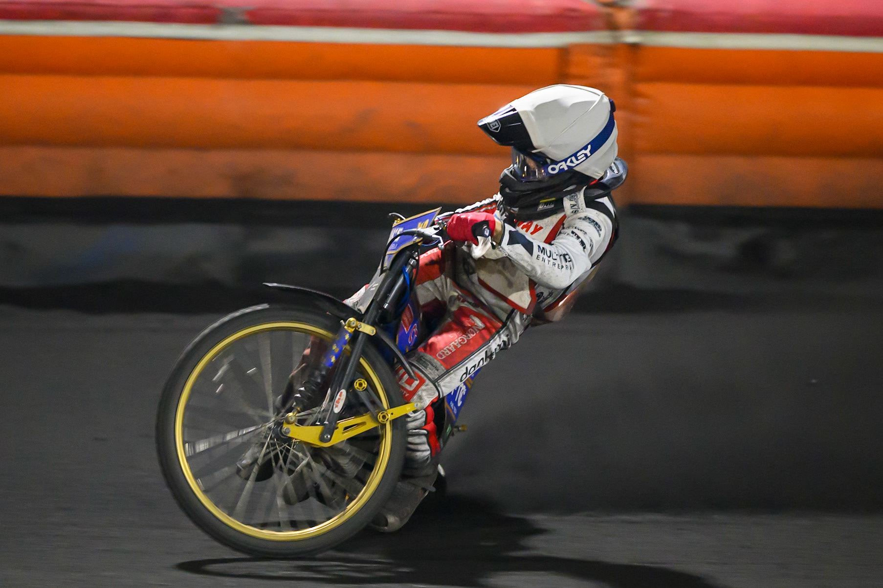 Jacob D. Jensen of Denmark in action during the Gouden KENNY Helm at Speedway Veenoord, Veenoord in the Netherlands on Saturday 19th September 2026. (Photo: Ian Charles | MI News)