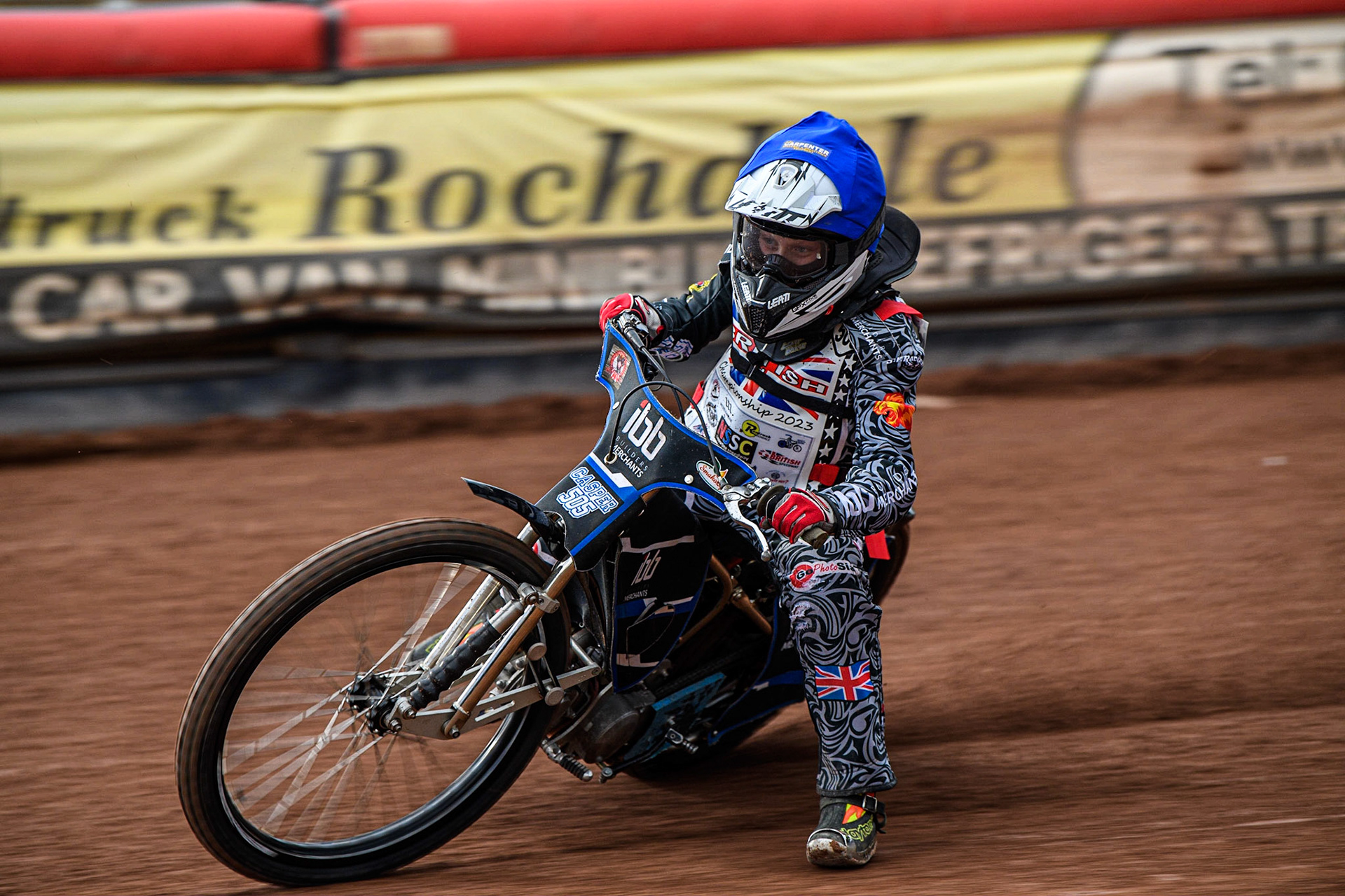 Casper Kluczniak in action  during the British Youth Championships at the National Speedway Stadium, Manchester on Friday 12th May 2023. (Photo: Ian Charles | MI News)