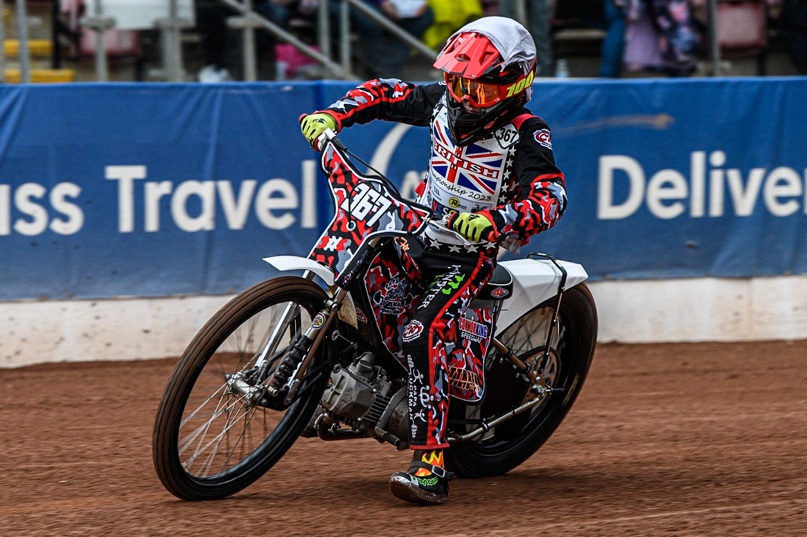 Charlie Luckman in action  during the British Youth Championships at the National Speedway Stadium, Manchester on Friday 12th May 2023. (Photo: Ian Charles | MI News)