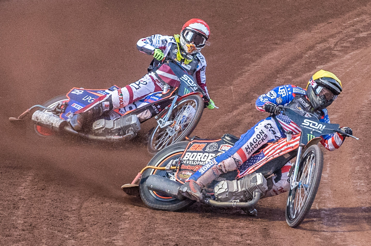 Photo: Ian Charles

Luke Becker (Yellow) leads Andzejs Lebedevs (Red)


Monster Energy FIM Speedway Of Nations, Race Off 2, Belle Vue National Speedway Stadium, Manchester 7 May  2019