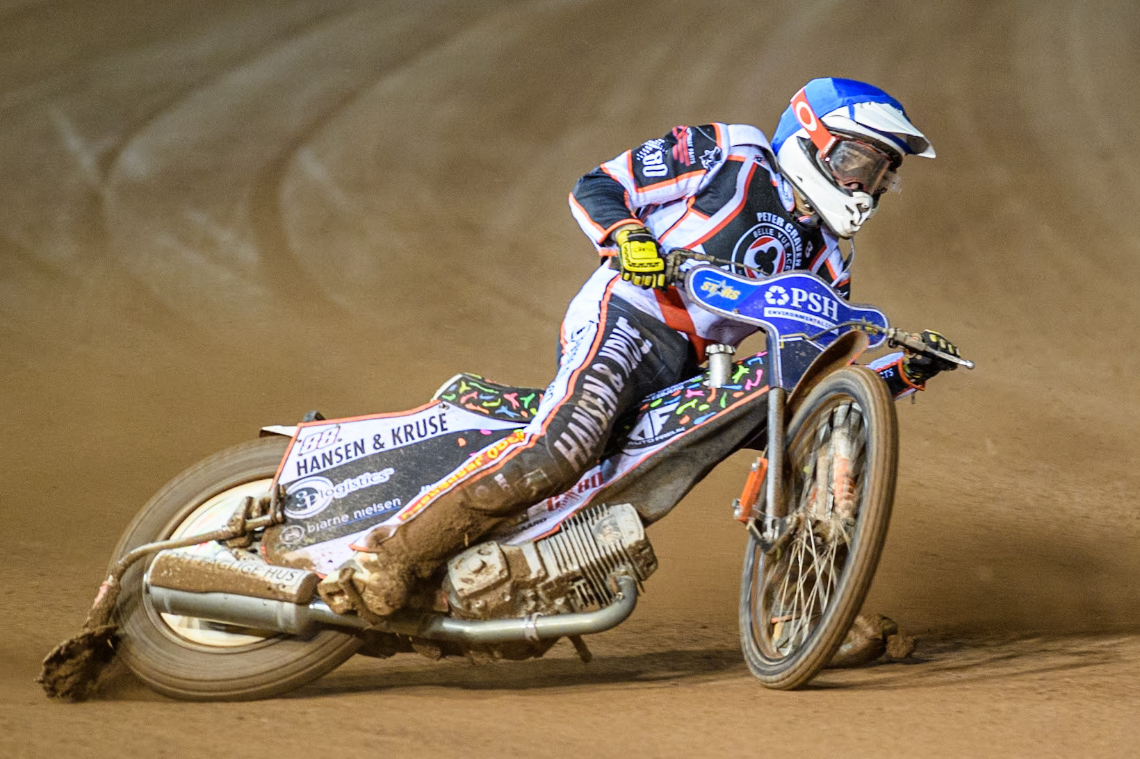 Denmark's Niels-Kristian Iversen in action during the Peter Craven Memorial Trophy meeting at the National Speedway Stadium, Manchester on Monday 18th March 2024. (Photo: Ian Charles | MI News)