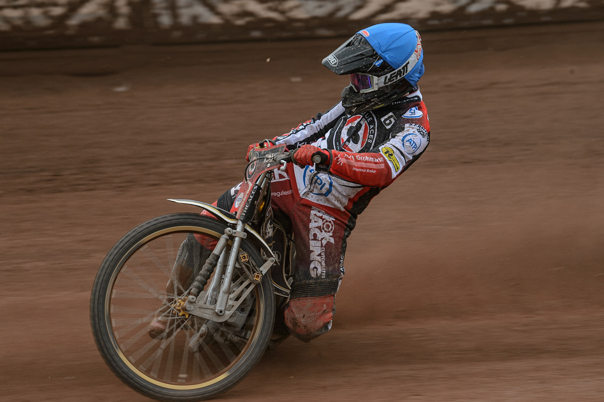 MANCHESTER, UK. MAY 2ND  Norick Blödorn  in action  for Belle Vue ATPI Aces  during the SGB Premiership match between Belle Vue Aces and Peterborough at the National Speedway Stadium, Manchester on Monday 2nd May 2022. (Credit: Ian Charles | MI News)