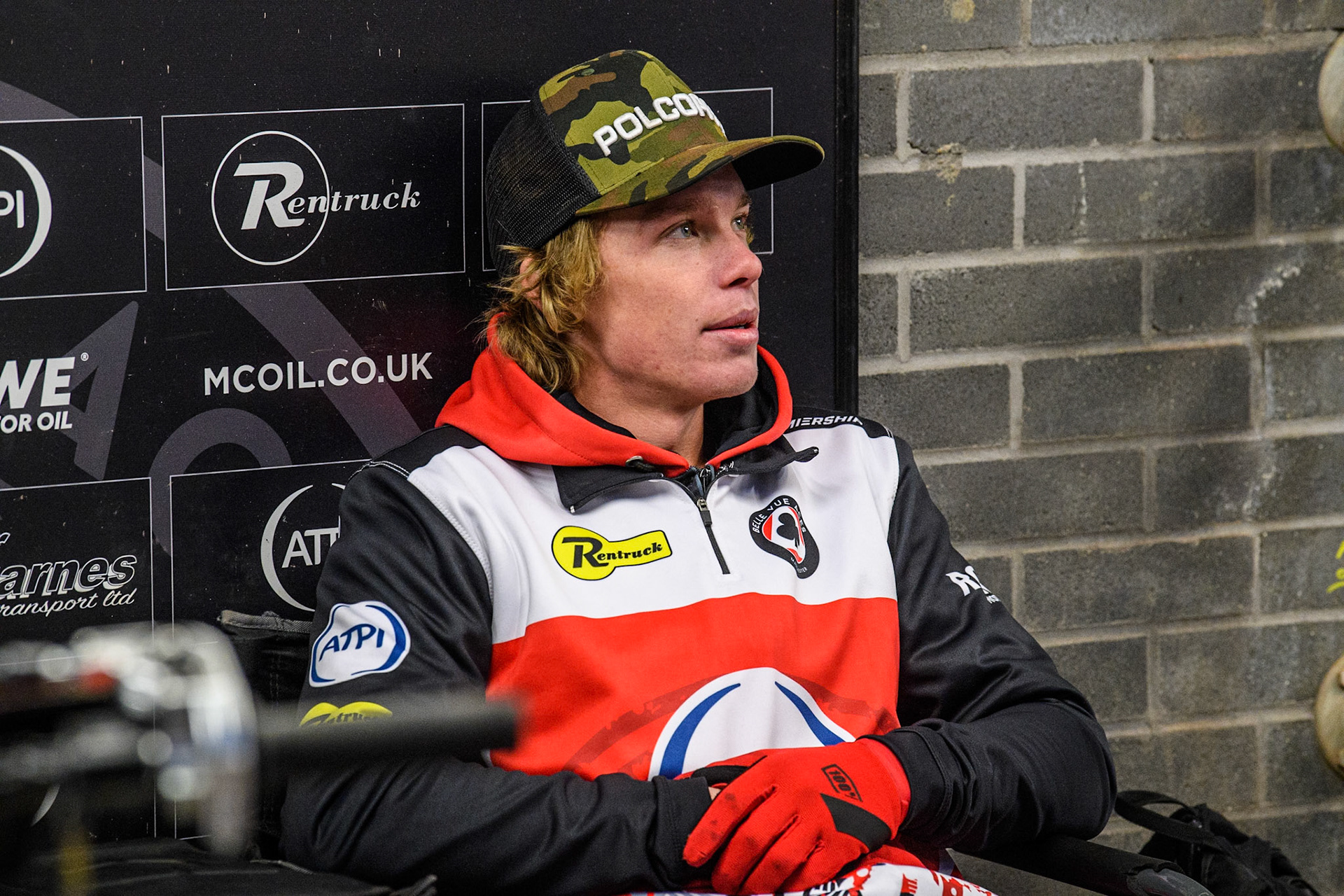 Tate Zischke of Belle Vue Aces  during the Premiership Cup Quarter Final 1st Leg match between Belle Vue Aces and Ipswich Witches at the National Speedway Stadium, Manchester on Monday 24th March 2025. (Photo: Ian Charles | MI News)