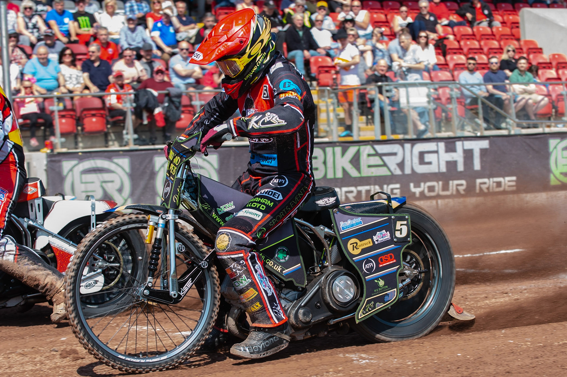 Photo: Ian Charles

Kyle Bickley leaves the start

Belle Vue Colts v Stoke Potters, National League, Belle Vue National Speedway Stadium, Manchester, Friday 19  April  2019