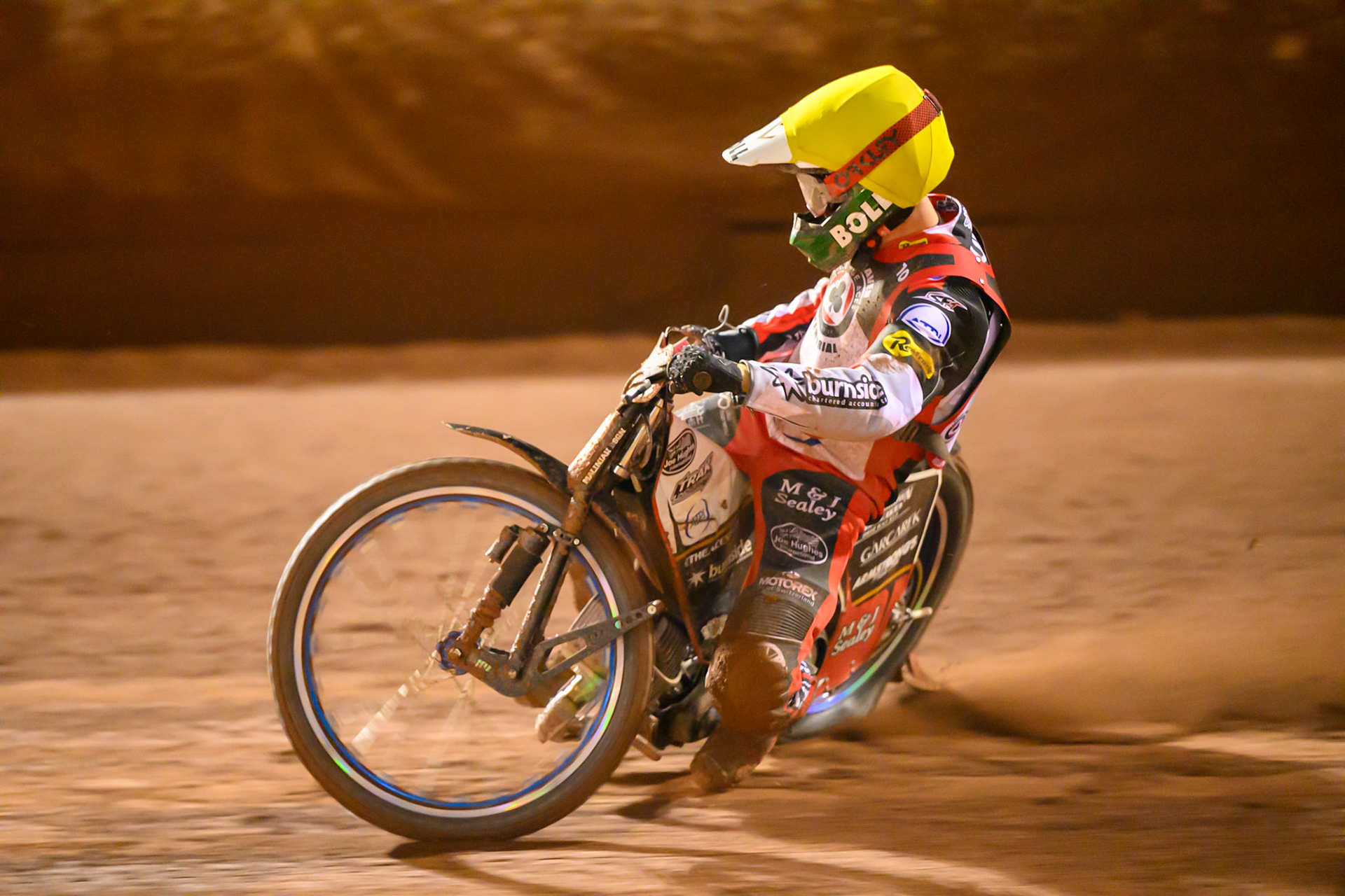 Brady Kurtz  in action during the Peter Craven Memorial Trophy at the National Speedway Stadium, Manchester, on Monday 16th March 2026. (Photo: Ian Charles | MI News)