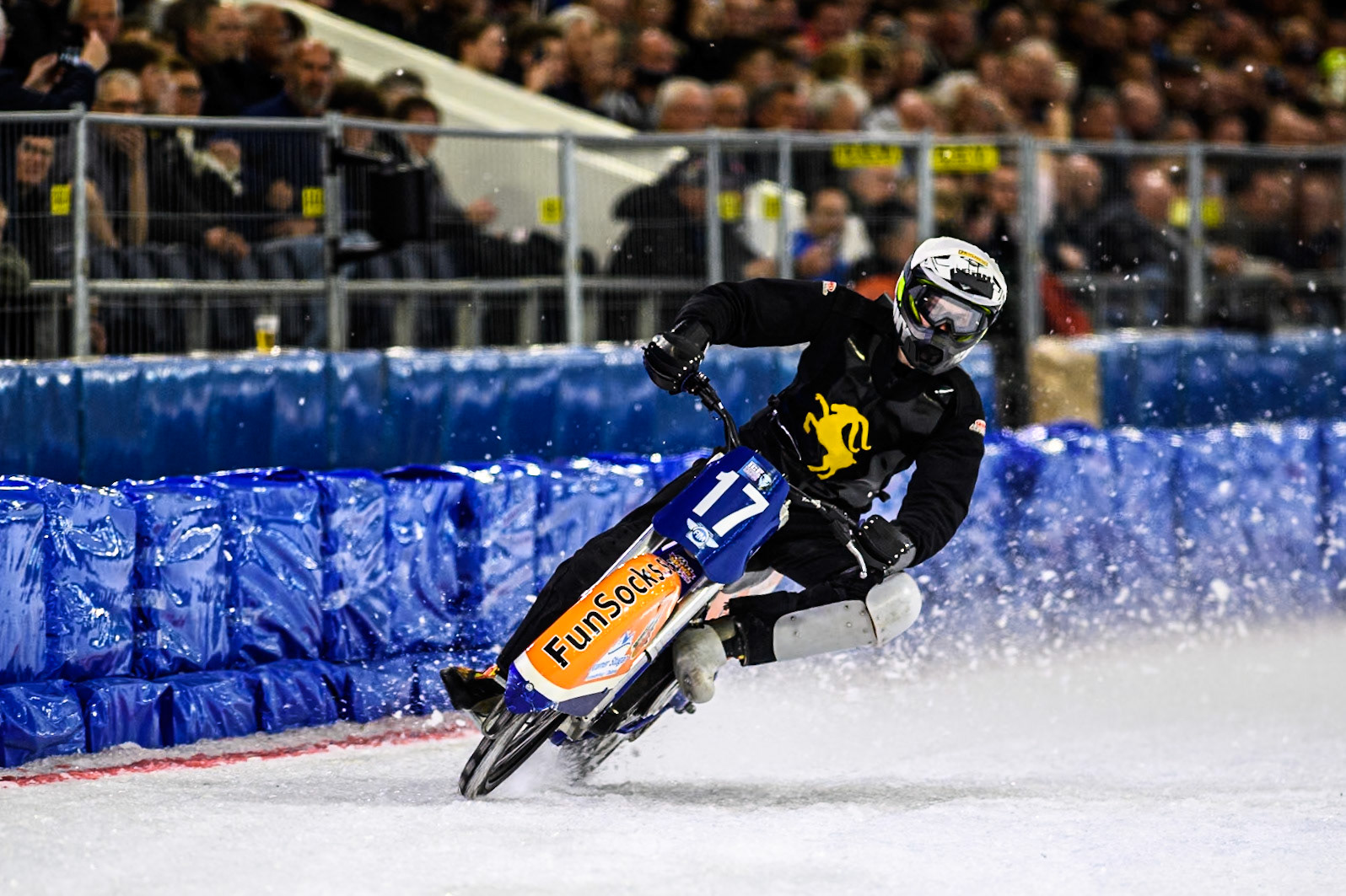 Leon Kramer of The Netherlands in action during the Roelof Thijs Bokaal, Ice Rink Thialf, Heerenveen, Netherlands on Friday 4th April 2025. (Photo: Ian Charles | MI News)