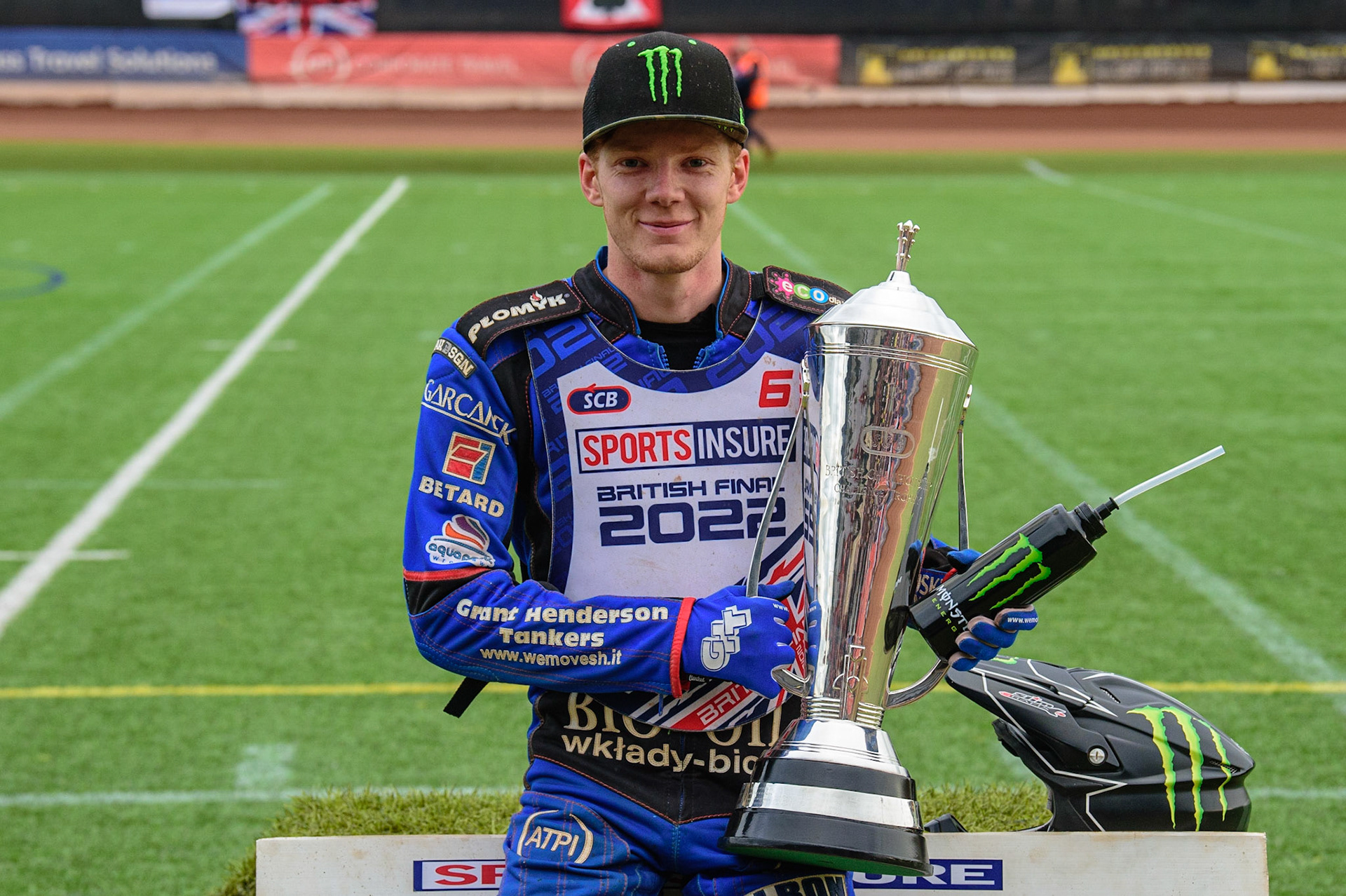 Dan Bewley  - British Champion during the Sports Insure British Speedway Final, at the National Speedway Stadium, Manchester, on Sunday 18th September 2022. (Credit: Ian Charles | MI News )