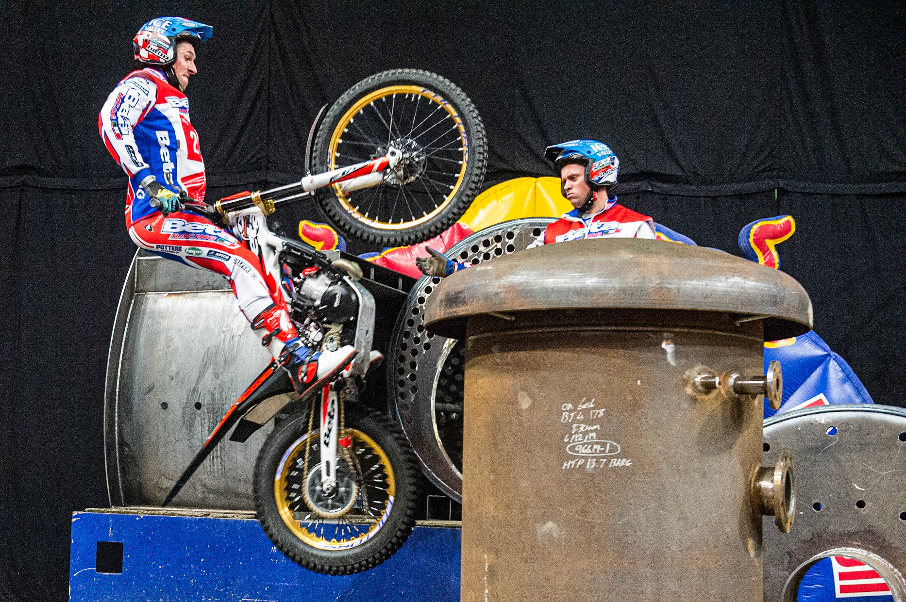 SHEFFIELD, ENGLAND  - DECEMBER 28TH  James Dabill, UK (Beta) on the Boilers of Section 1  during the 25th Anniversary Sheffield Indoor Trial at the FlyDSA Arena, Sheffield on Saturday 28th December 2019. (Credit: Ian Charles | MI News)