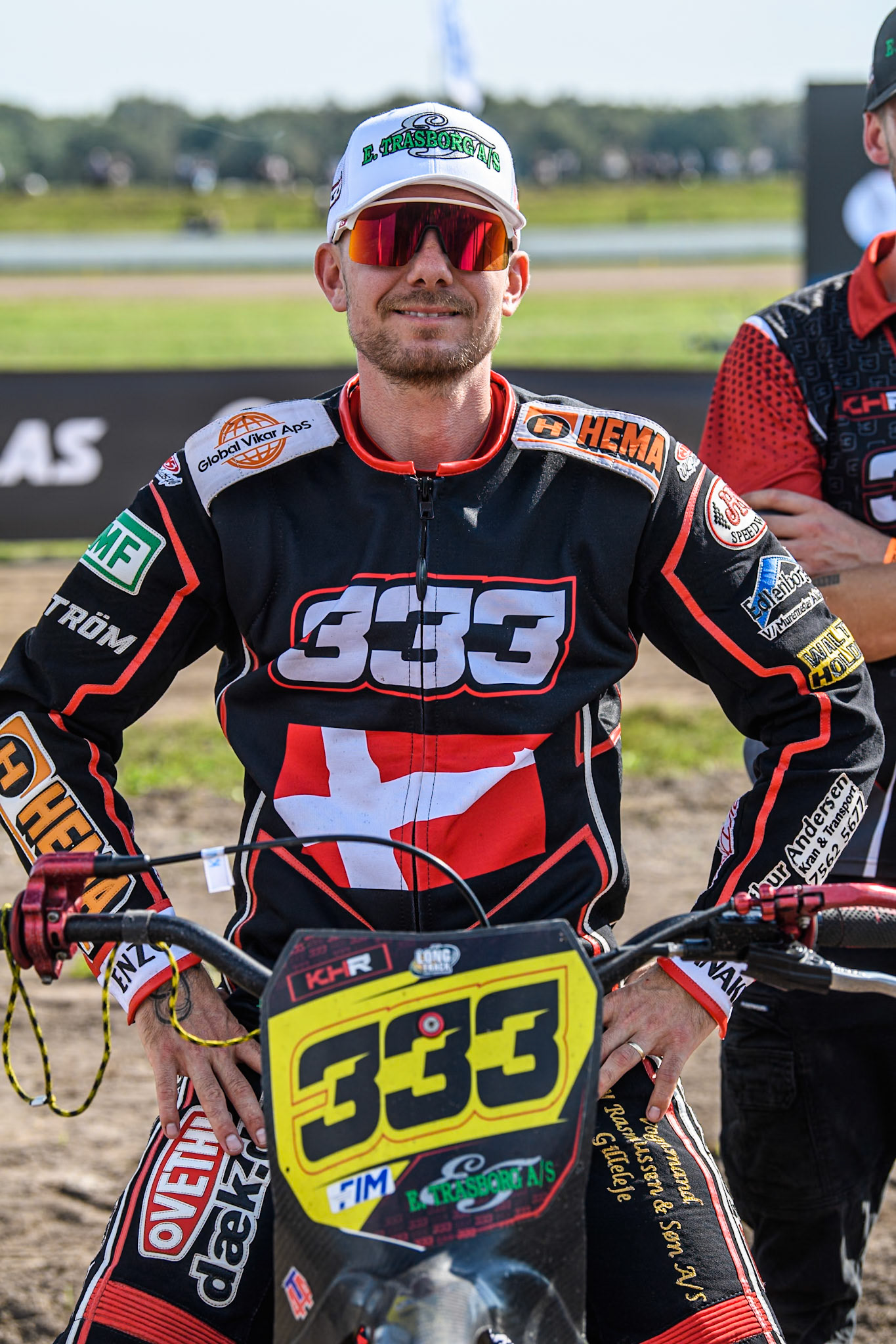 Kenneth Kruse Hansen (333) of Denmark during the FIM Long Track World Championship Final 5 at the Speed Centre Roden, Roden, Netherlands on Sunday 22nd September 2024. (Photo: Ian Charles | MI News)