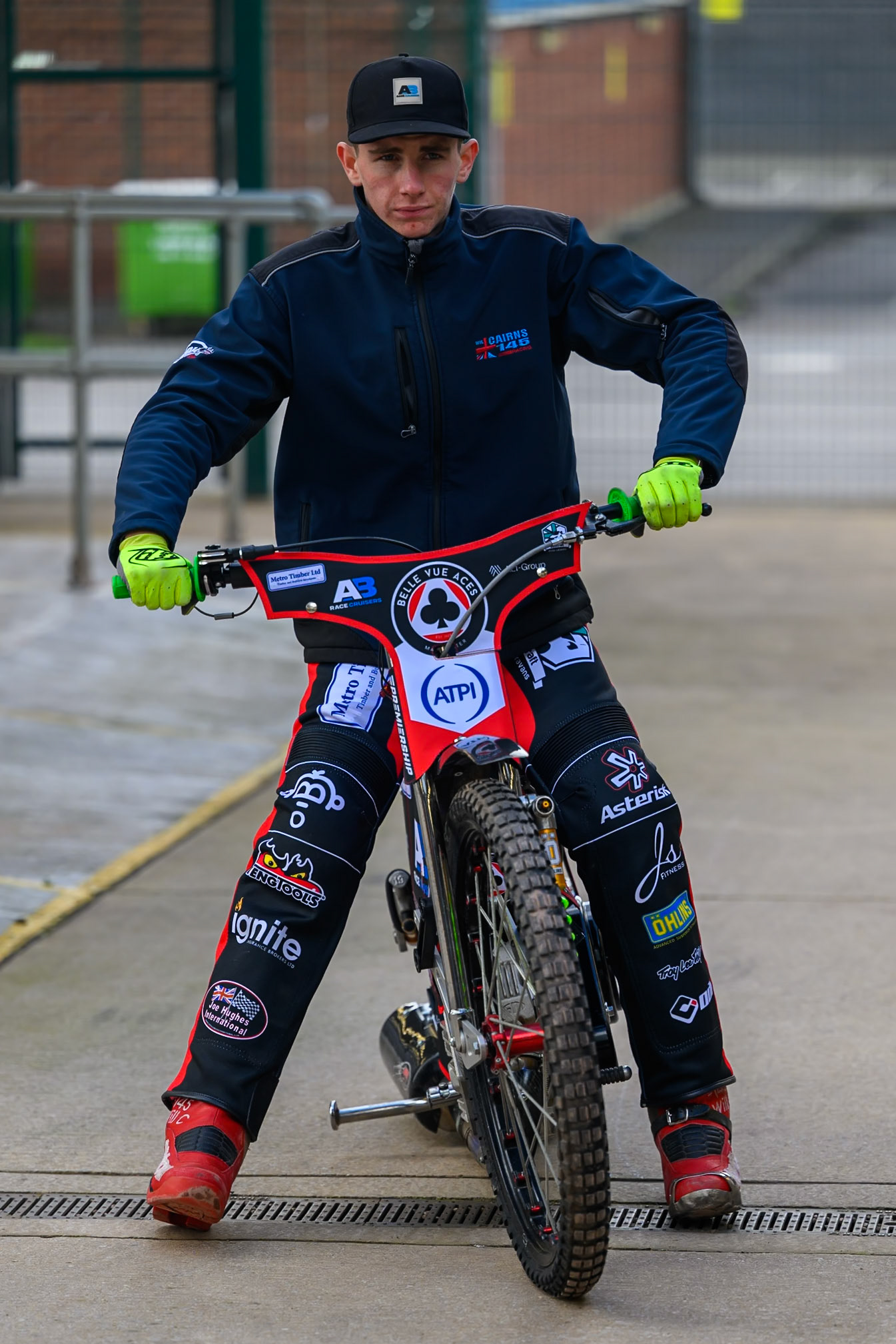 Will Cairns, Rising Star Rider of Belle Vue Aces during the Belle Vue Aces Media Day at the National Speedway Stadium, Manchester on Wednesday 11th March 2026. (Photo: Ian Charles | MI News)