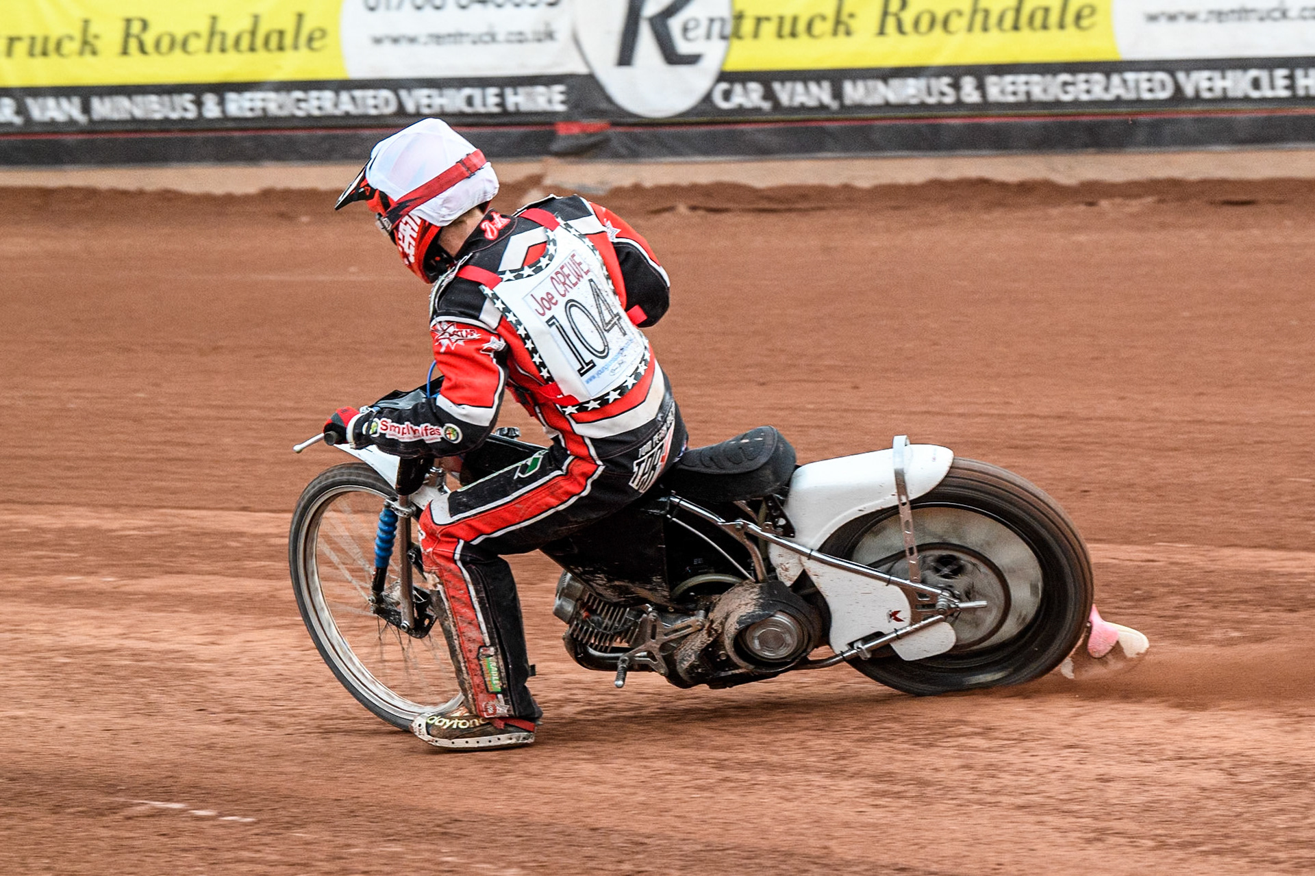 Joe Crewe (500cc)  in action during the British Youth 500cc Championships at the National Speedway Stadium, Manchester on Friday 2nd August 2024. (Photo: Ian Charles | MI News)