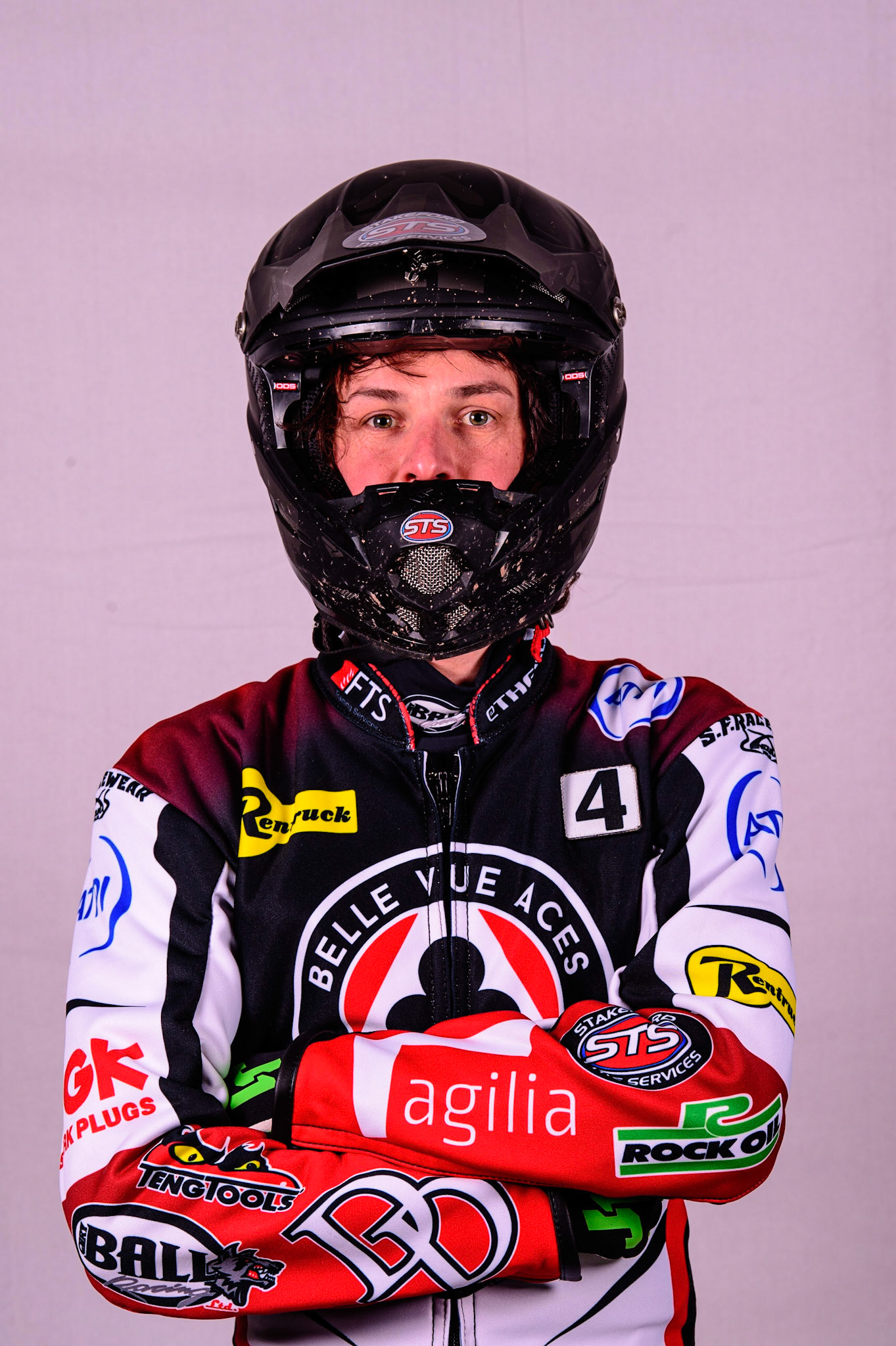 MANCHESTER, UK. MAR 14TH Charles Wright - Belle Vue 'ATPI' Aces during the Belle Vue Speedway Media Day at the National Speedway Stadium, Manchester on Monday 14th March 2022. (Credit: Ian Charles | MI News)