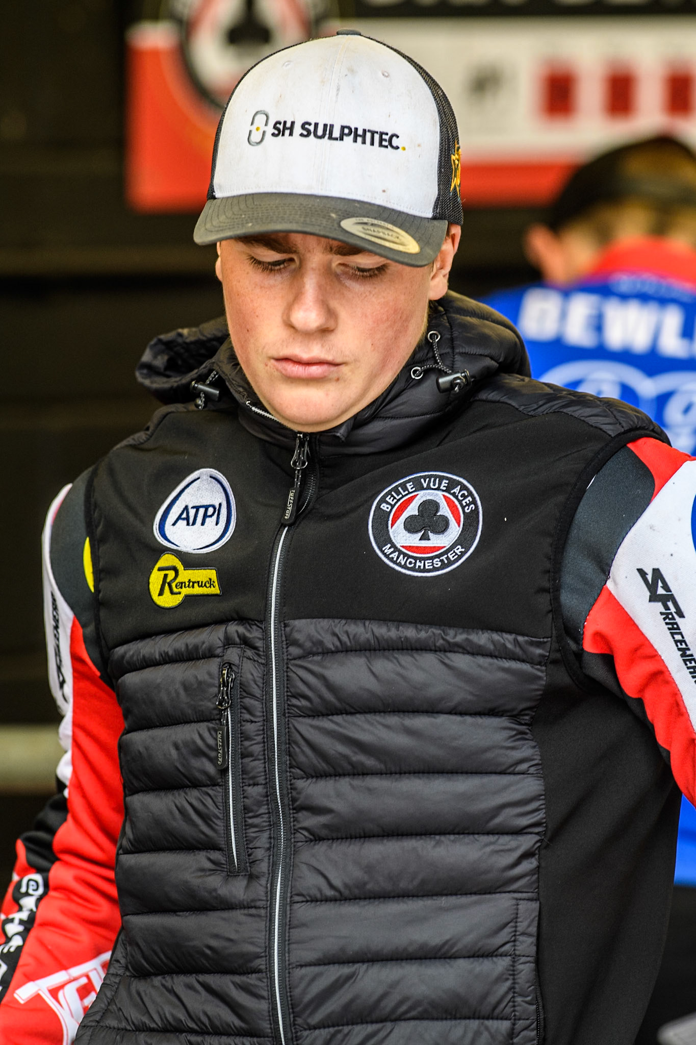Belle Vue Aces' Norick Blödorn during the Rowe Motor Oil Premiership match between Belle Vue Aces and Sheffield Tigers at the National Speedway Stadium, Manchester on Monday 26th August 2024. (Photo: Ian Charles | MI News)