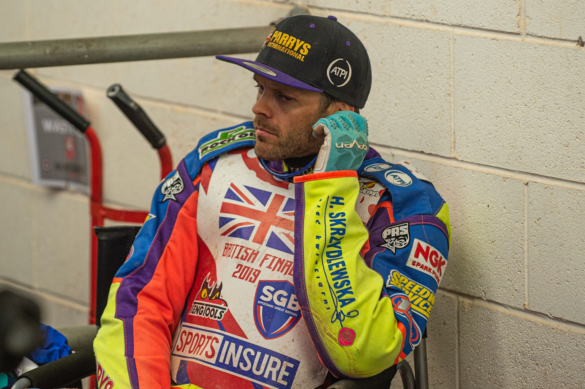 Photo: Ian Charles

Rory Schlein contemplates his next heat 

Sports Insure British Final,  Belle Vue National Speedway Stadium, Manchester Monday 29  July  2019