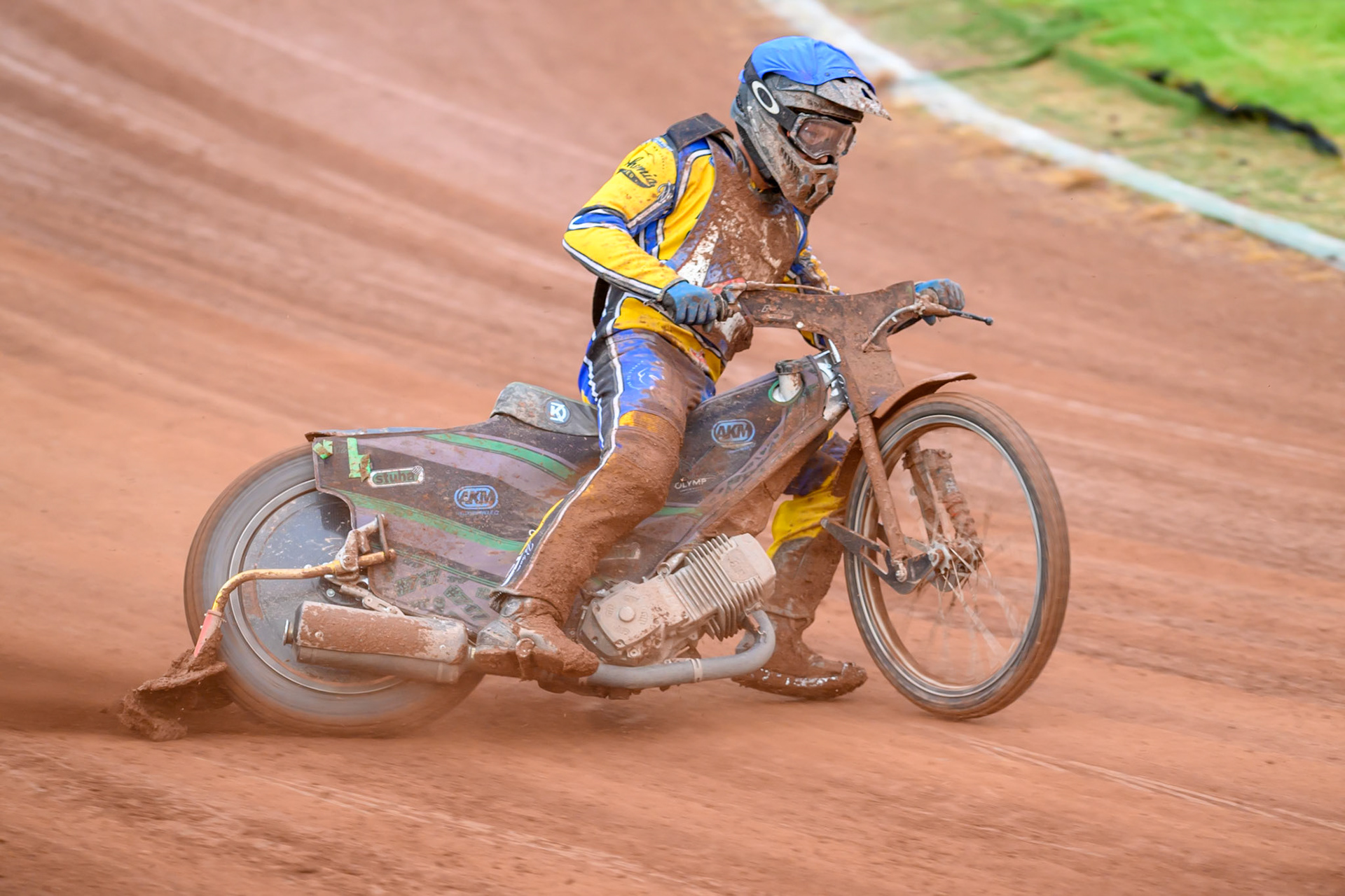 Daniel Klima of Czechia in action during the Speedway GP Qualifying Round 3 at Allied Ashfield Stadium, Glasgow on Saturday 30th May 2026. (Photo: Ian Charles | MI News)