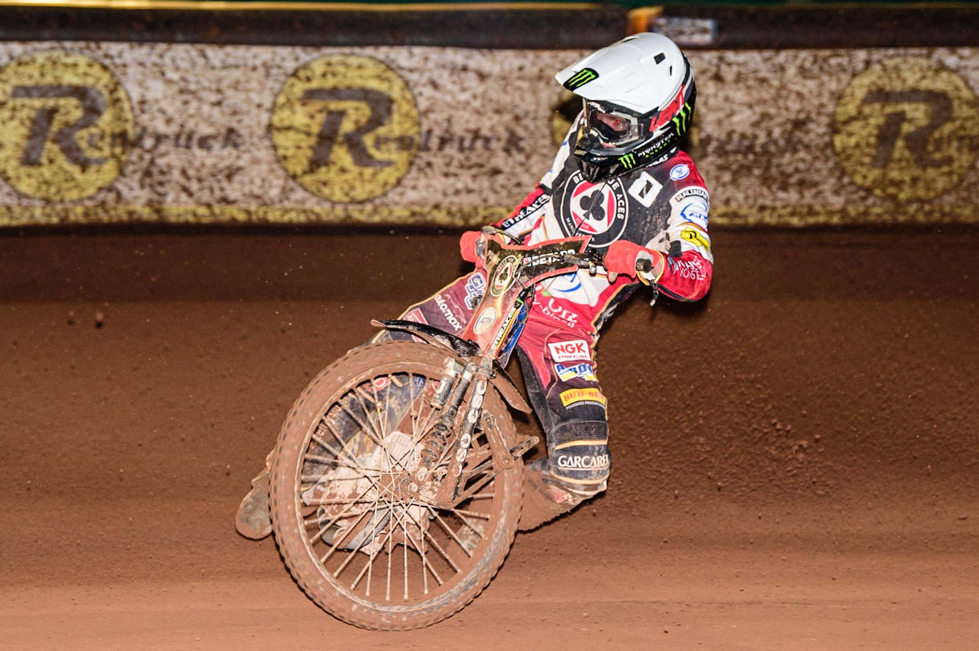Dan Bewley  in action  for Belle Vue ‘ATPI’ Aces during the SGB Premiership Knock Out Cup Quarter Final 1st Leg between Wolverhampton Wolves and Belle Vue Aces at Monmore Green Stadium, Wolverhampton on Monday 10th April 2023. (Photo: Ian Charles | MI News)