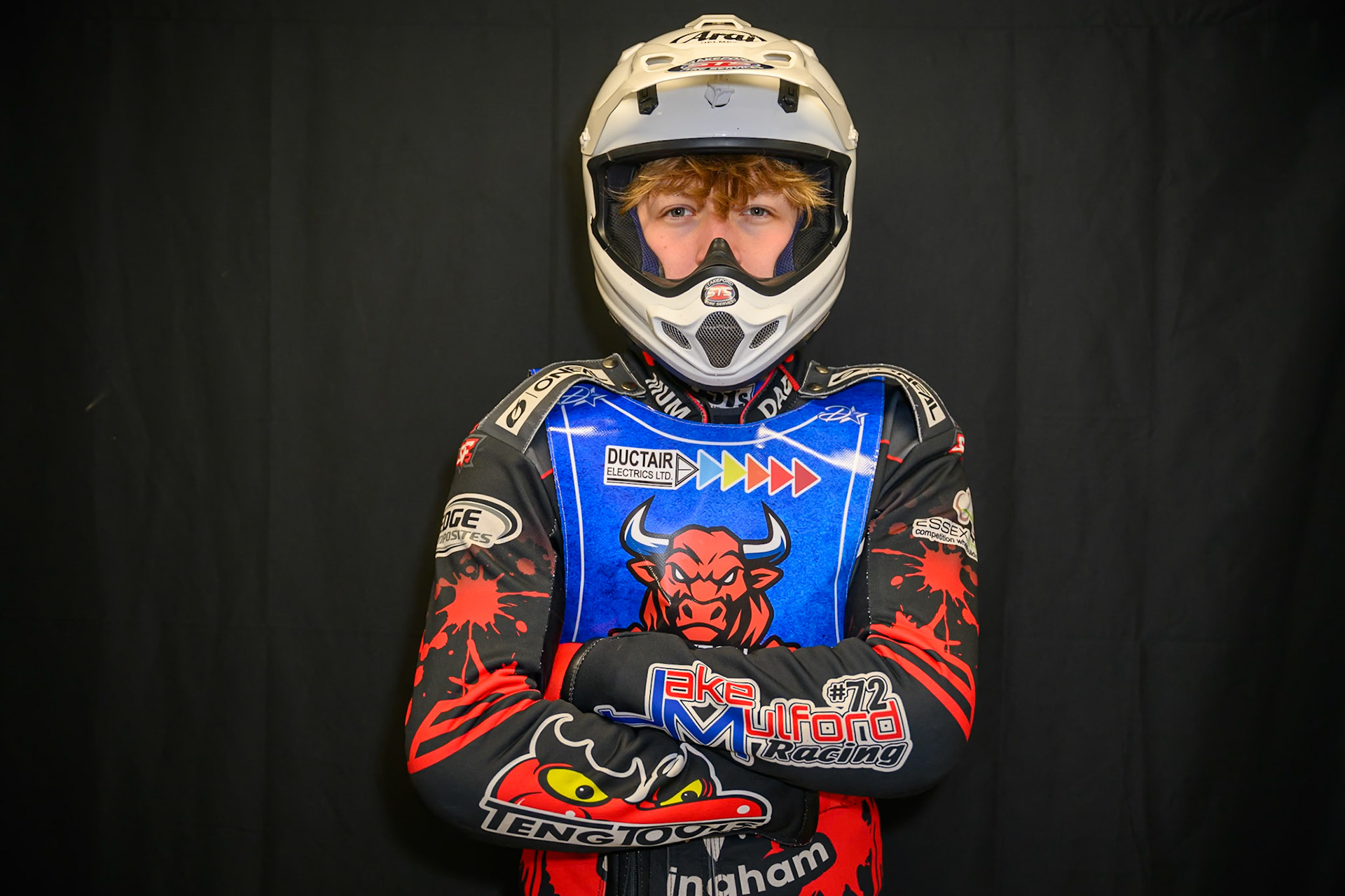 Dylan Huthwaite during Buxton Bulls Press and Practice at Hi-Edge Speedway, Buxton on Monday 30th March 2026. (Photo: Ian Charles | MI News)