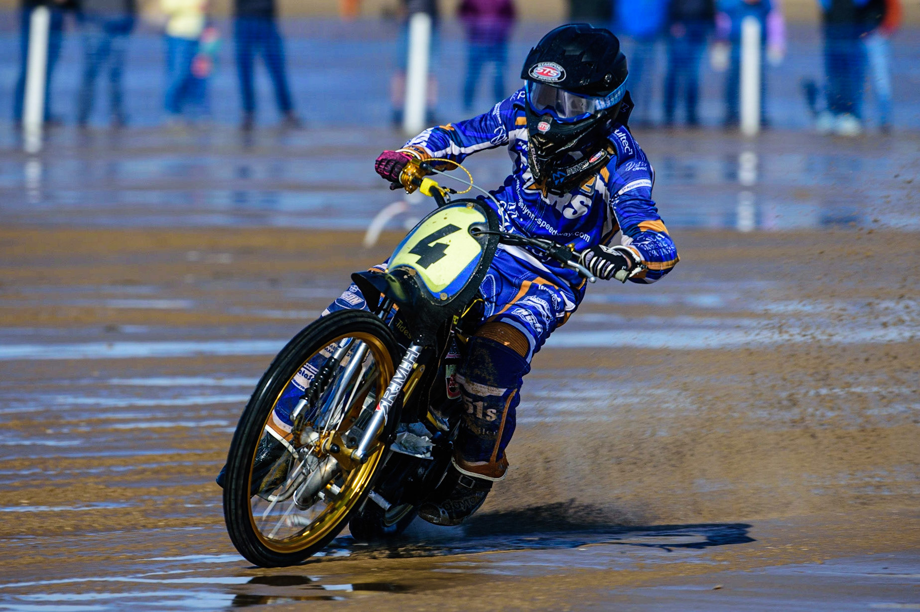 Thomas Jorgensen (4) in action  during the Fylde ACU British Sand Racing Masters Championship on  Sunday 2nd October 2022. (Credit: Ian Charles | MI News)