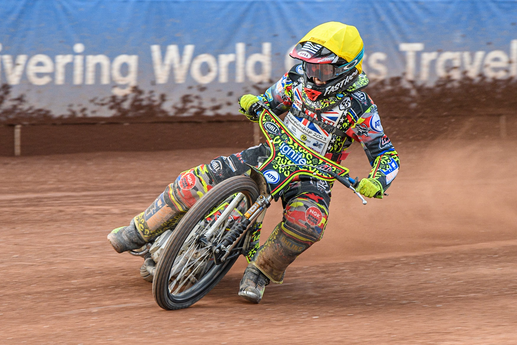 William Cairns in action  during the British Youth Speedway Championships at the National Speedway Stadium, Manchester on Friday 21st July 2023. (Photo: Ian Charles | MI News)