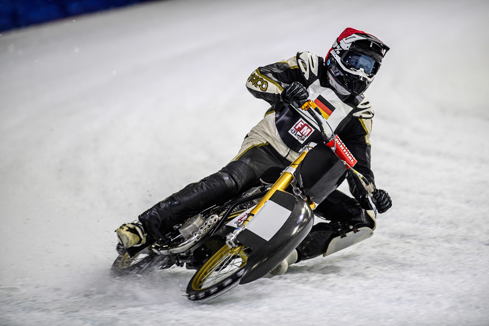 Franz Mayerbüchler of Germany in action during the Roelof Thijs Bokaal, Ice Rink Thialf, Heerenveen, Netherlands on Friday 4th April 2025. (Photo: Ian Charles | MI News)