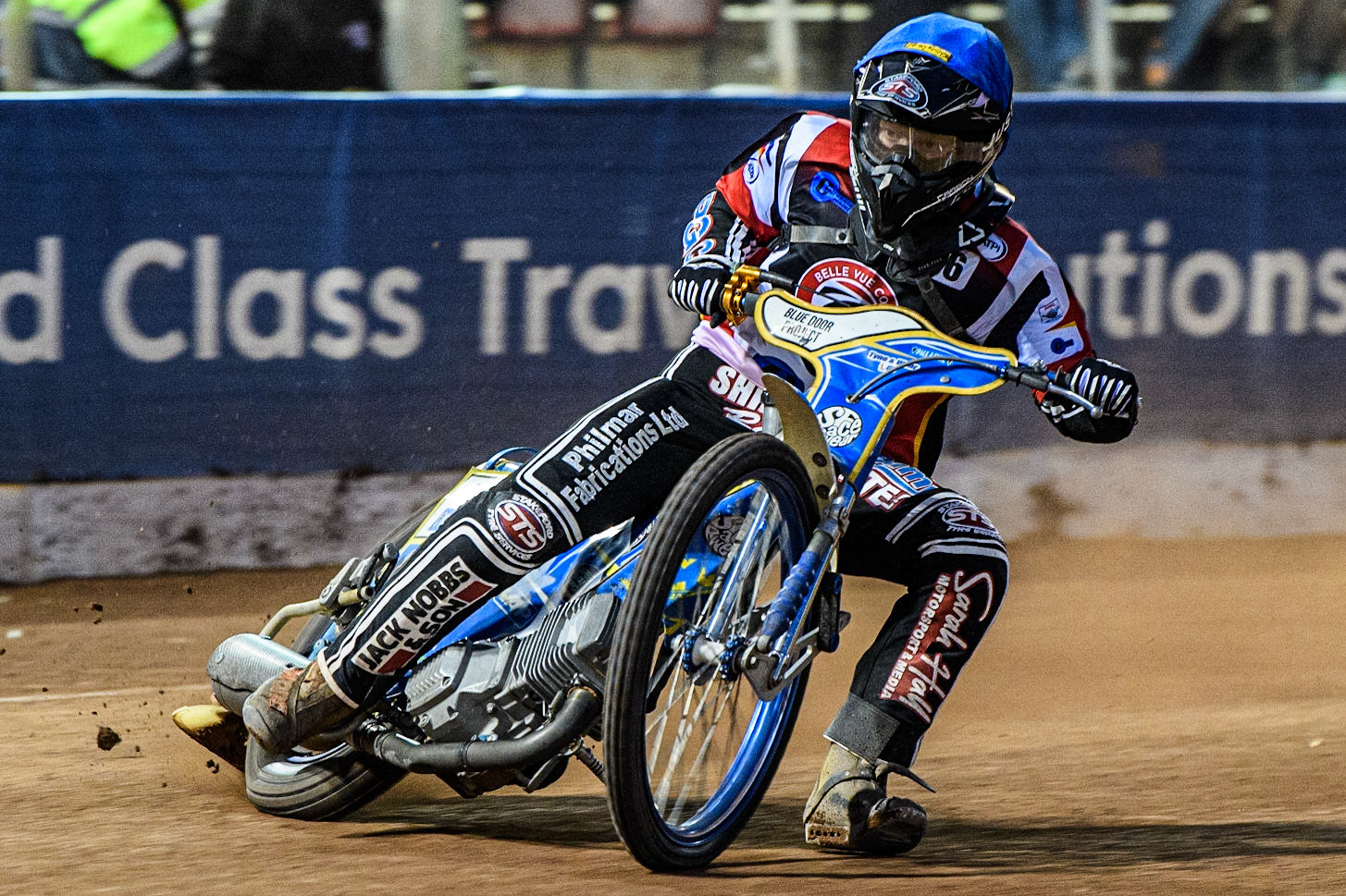 Jack Shimelt  in action  for Belle Vue Cool Running Colts during the National Development League match between Belle Vue Colts and Oxford Chargers at the National Speedway Stadium, Manchester on Friday 12th May 2023. (Photo: Ian Charles | MI News)