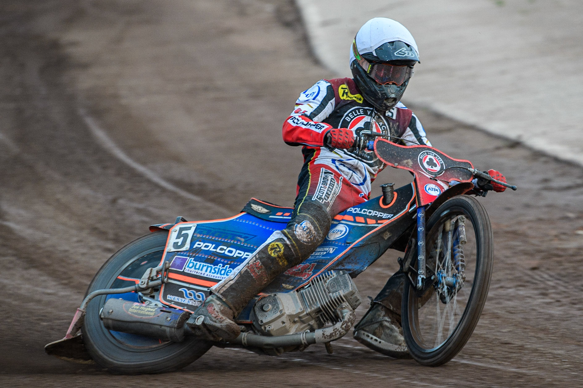 Brady Kurtz in action  for Belle Vue ATPI Aces during the Sports Insure Premiership match between Sheffield Tigers and Belle Vue Aces at Owlerton Stadium, Sheffield on Thursday 20th July 2023. (Photo: Ian Charles | MI News)