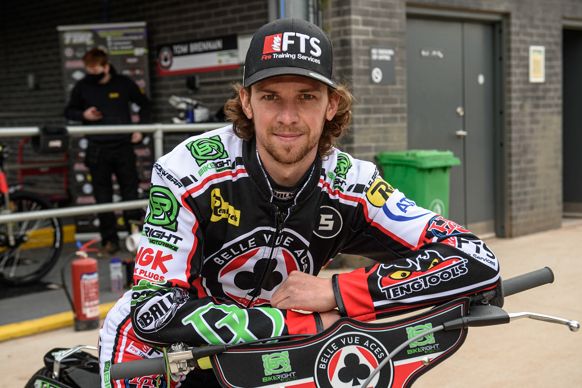 Photo: Ian CharlesCharles Wright - Belle Vue AcesBelle Vue Press &amp; Practice, , National Speedway Stadium, Manchester Thursday  13  May  2021