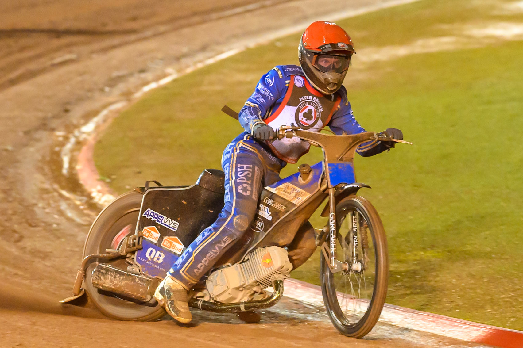 Nicolai Klindt  in action during the Peter Craven Memorial Trophy at the National Speedway Stadium, Manchester, on Monday 16th March 2026. (Photo: Ian Charles | MI News)
