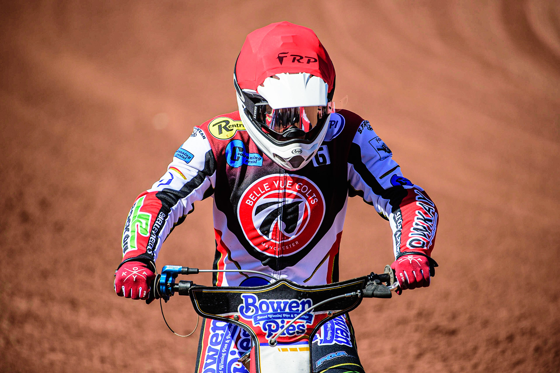 Paul Bowen  during the National Development League match between Belle Vue Colts and Berwick Bullets at the National Speedway Stadium, Manchester on Friday 7th April 2023. (Photo: Ian Charles | MI News)