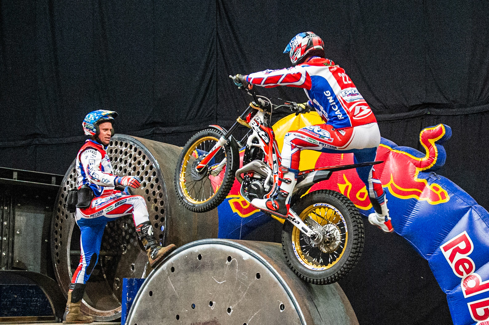 SHEFFIELD, ENGLAND  - DECEMBER 28TH  James Dabill, UK (Beta) starts Section 1  during the 25th Anniversary Sheffield Indoor Trial at the FlyDSA Arena, Sheffield on Saturday 28th December 2019. (Credit: Ian Charles | MI News)