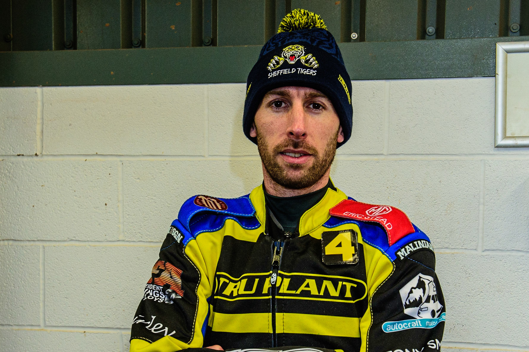 David Bellego  - Sheffield ‘TruPlant’ Tigers  during the SGB Premiership match between Belle Vue Aces and Sheffield Tigers at the National Speedway Stadium, Manchester on Monday 27th March 2023. (Photo: Ian Charles | MI News)