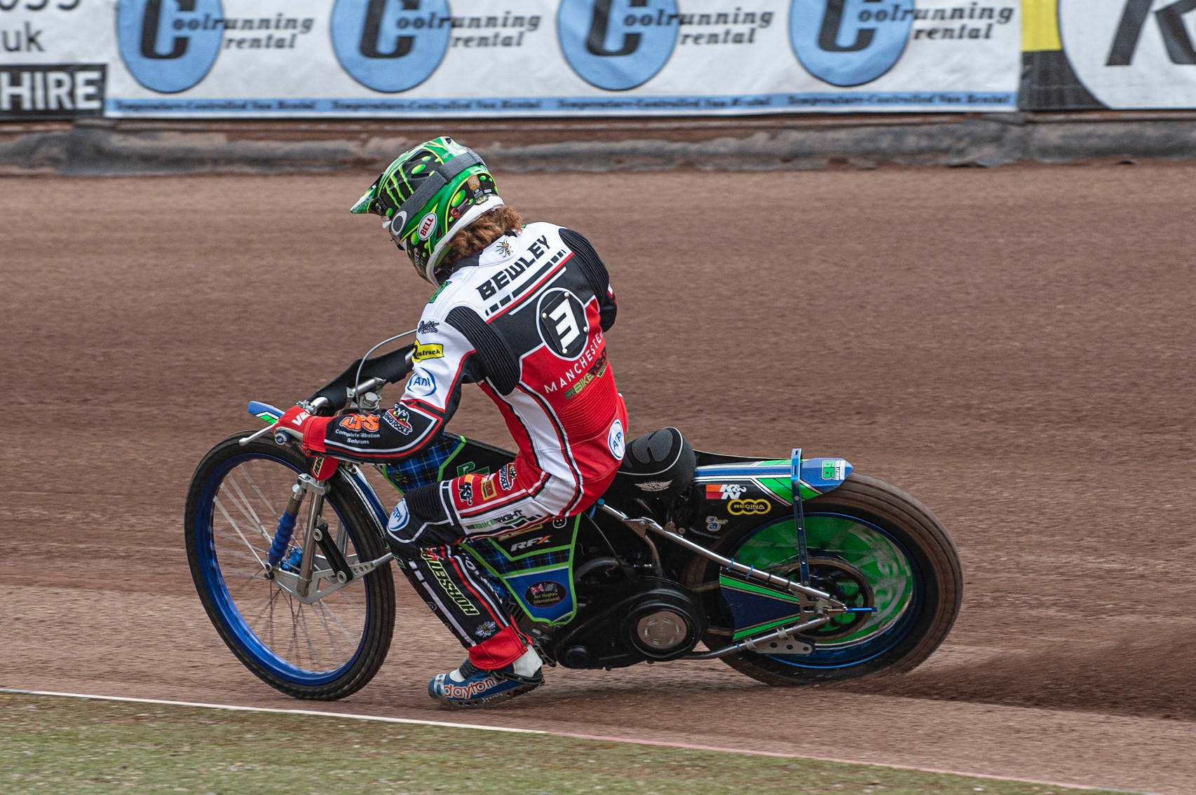 MANCHESTER, ENGLAND  - March 12  Dan Bewley of Belle Vue Aces in action   during The Belle Vue Speedway Media Day, at The National Speedway Stadium, Manchester, on Thursday 12 March 2020. (Credit: Ian Charles | MI News)